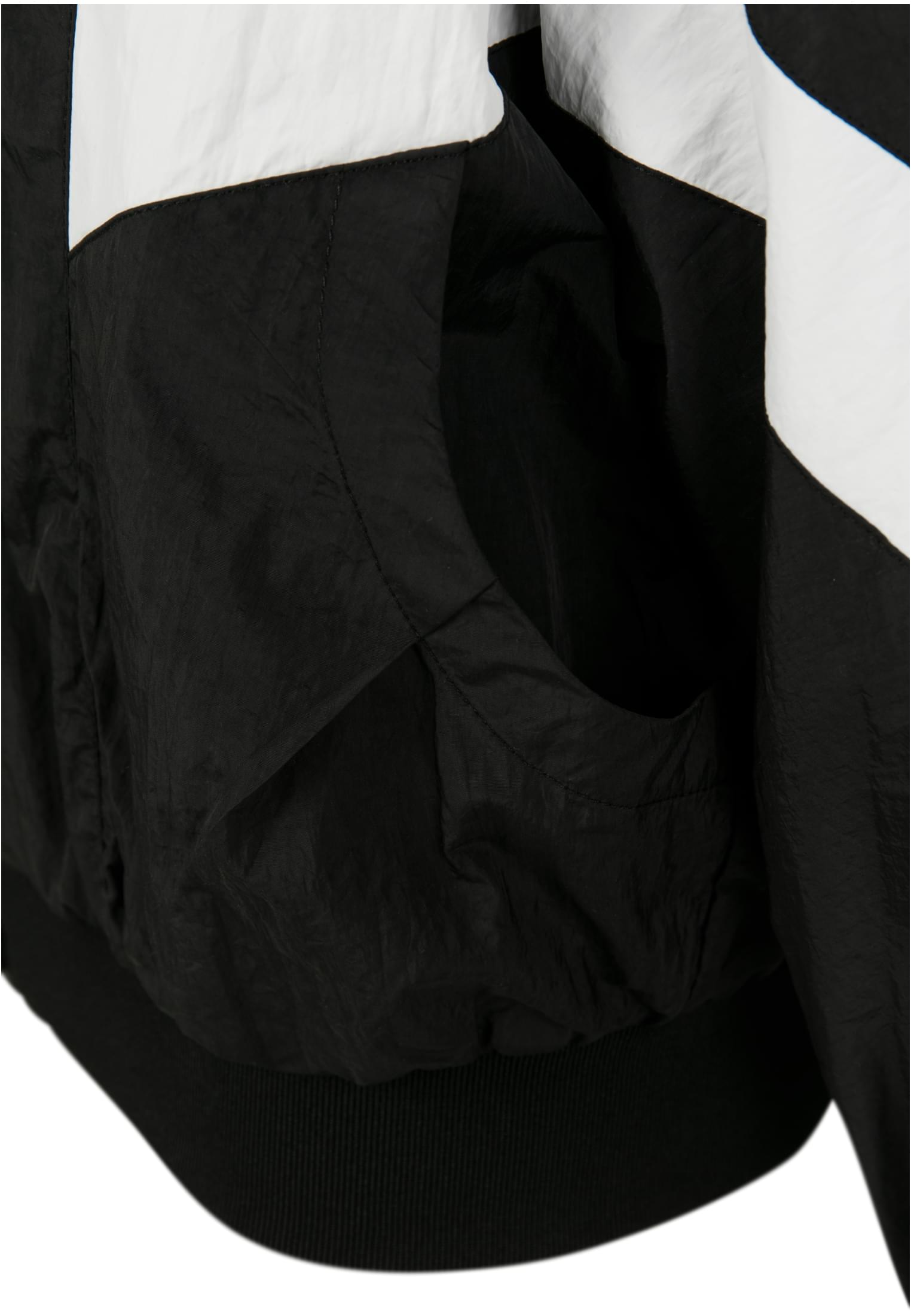 Ladies Crinkle Batwing Jacket | blk/wht