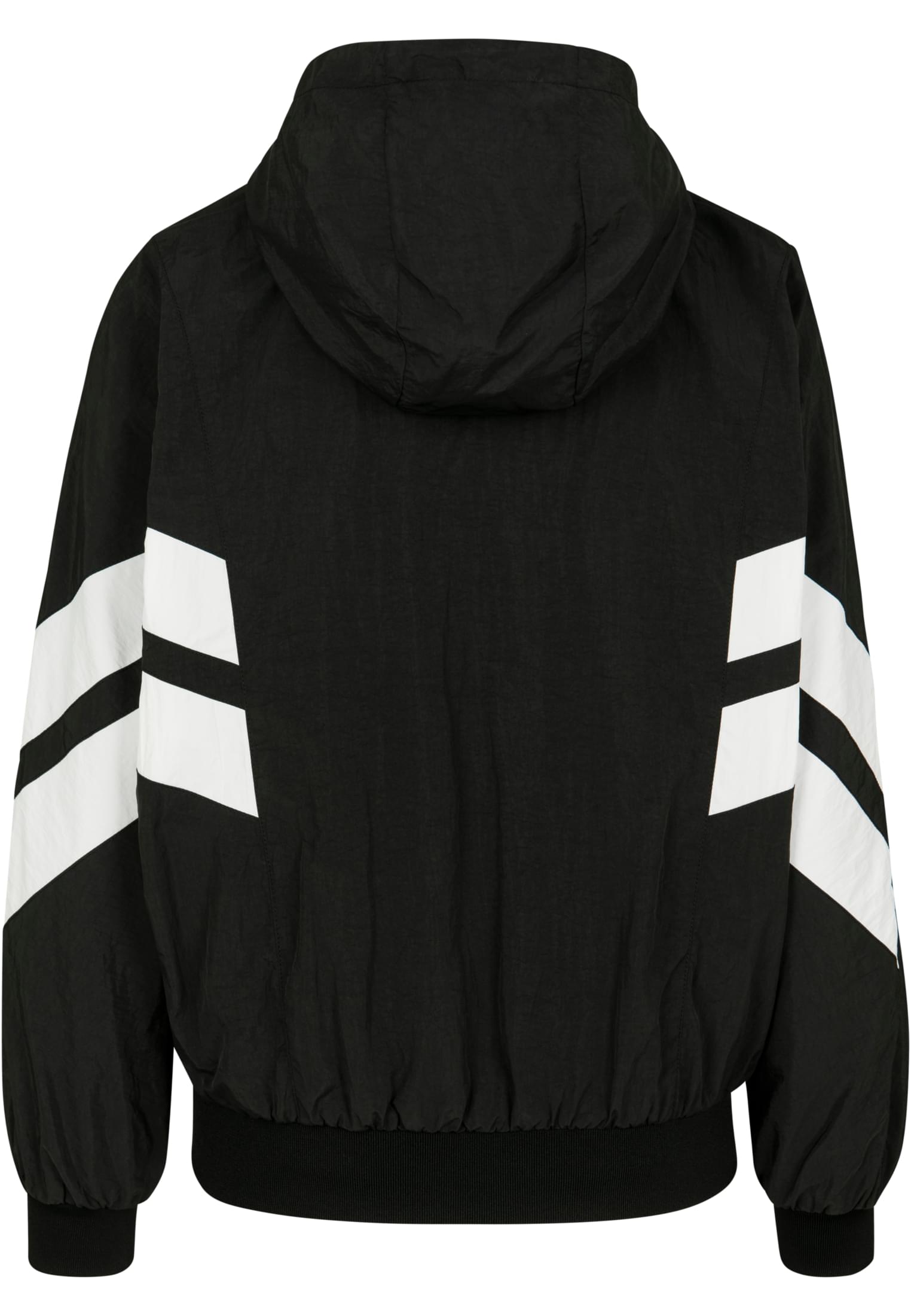 Ladies Crinkle Batwing Jacket | blk/wht