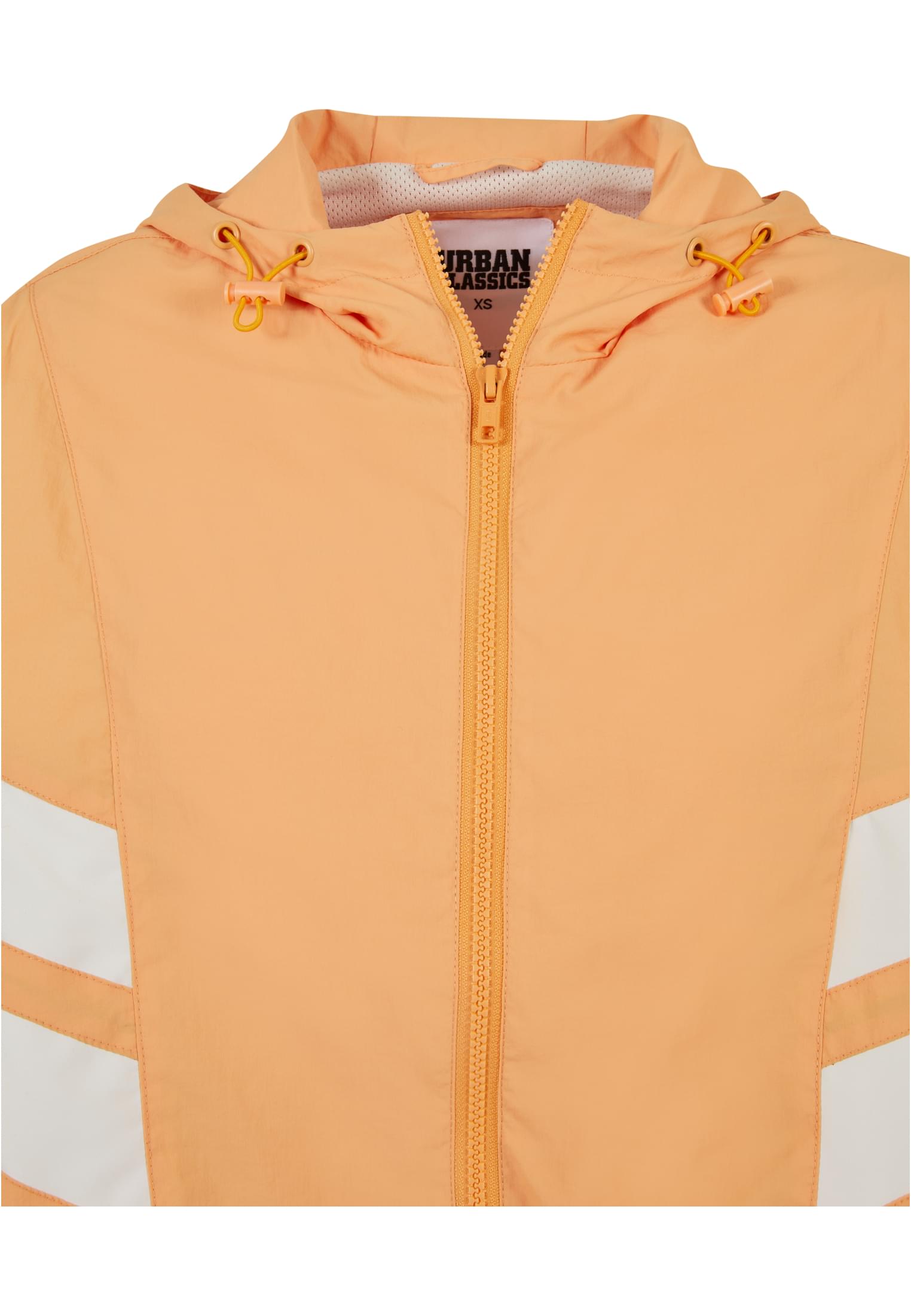 Ladies Crinkle Batwing Jacket | col.paleorange/whitesand