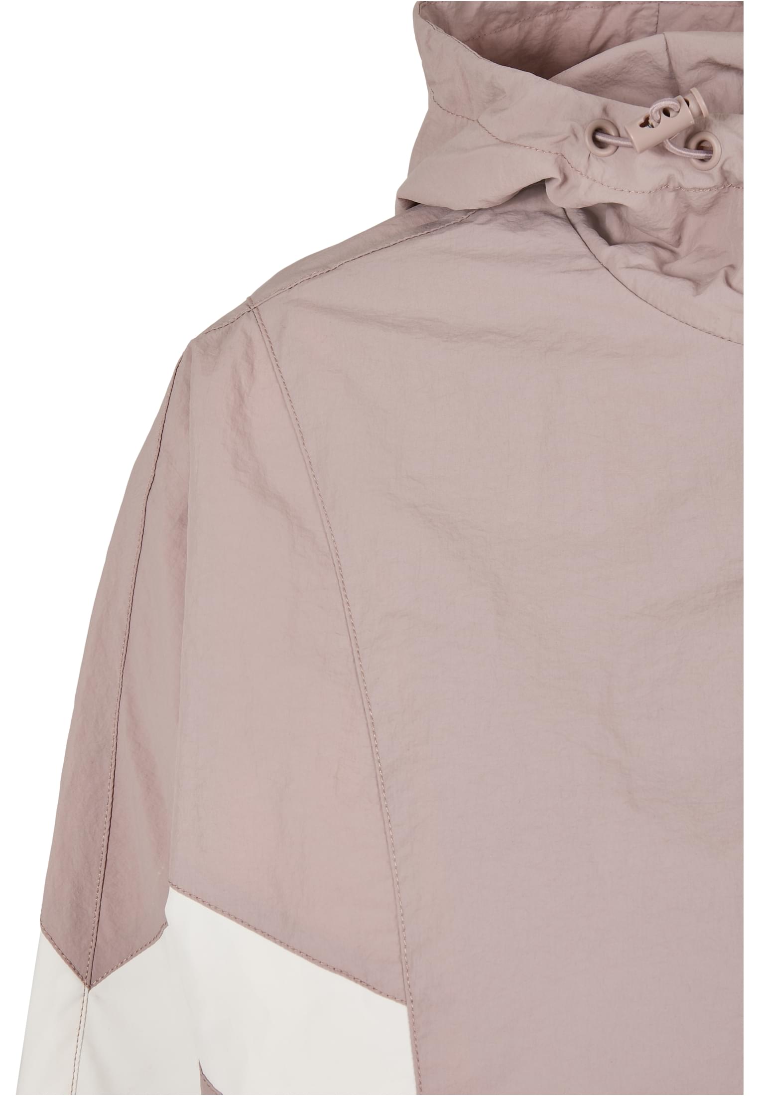 Ladies Crinkle Batwing Jacket | duskrose/whitesand