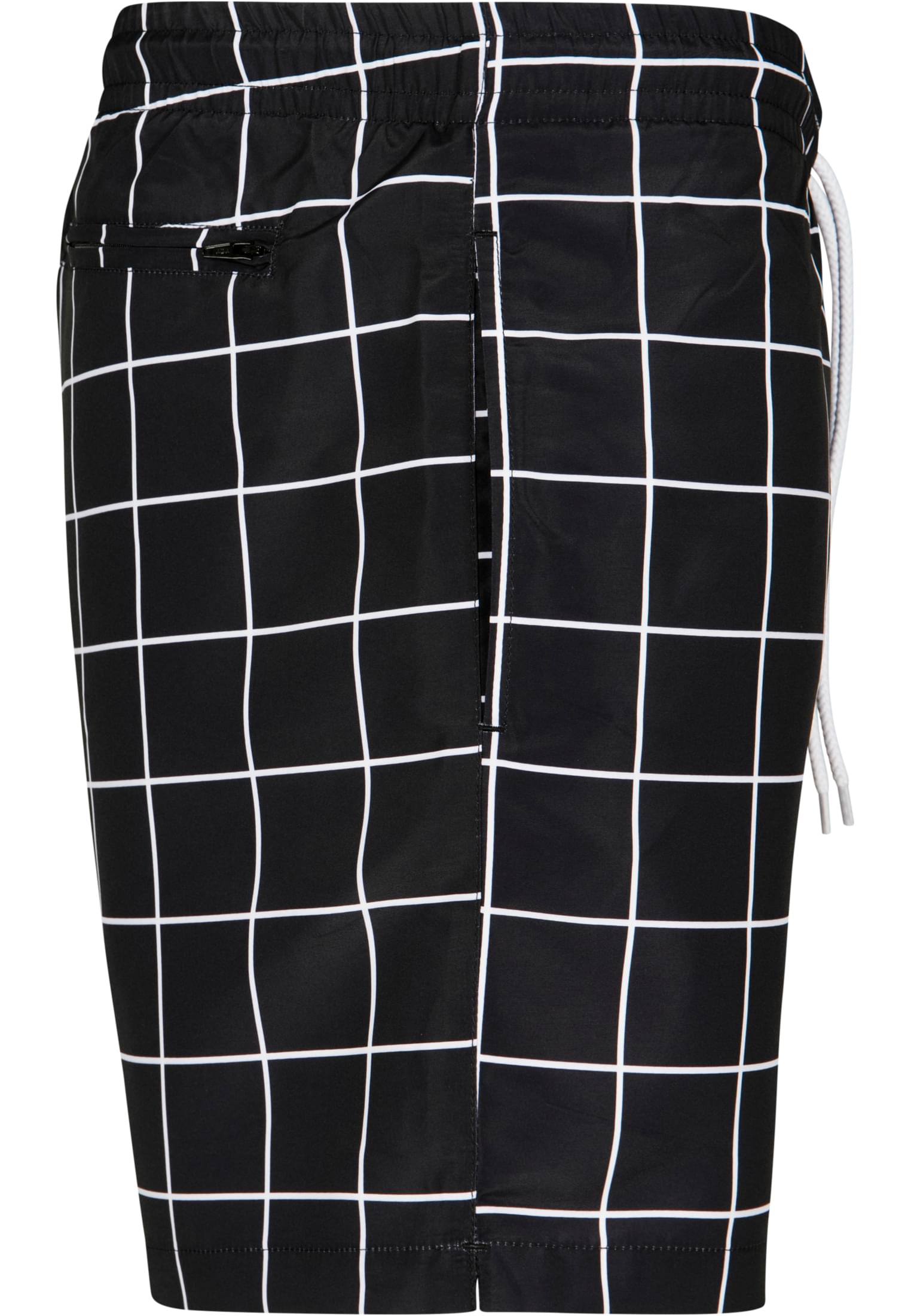 Check Swim Shorts | black/white