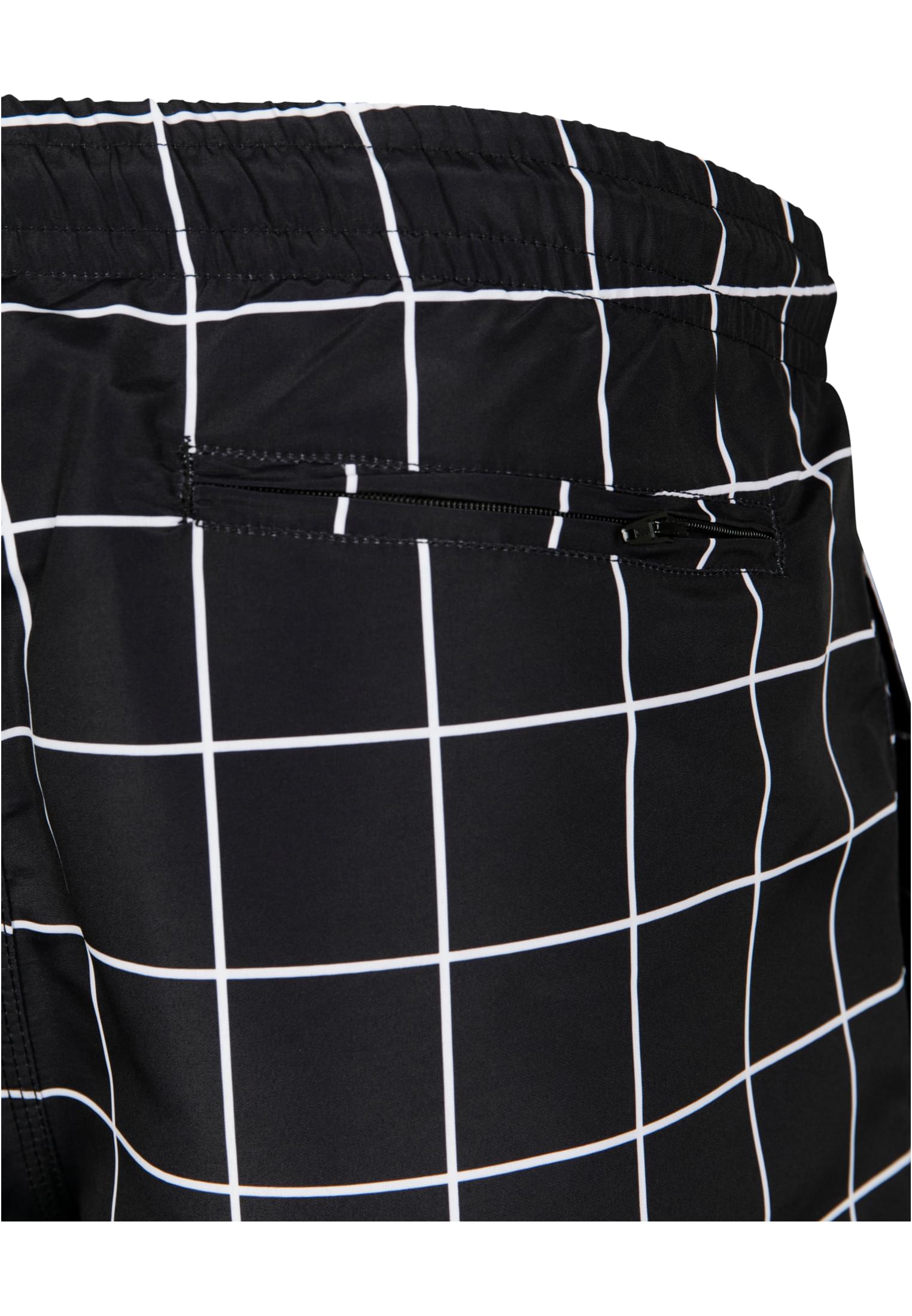 Check Swim Shorts | black/white