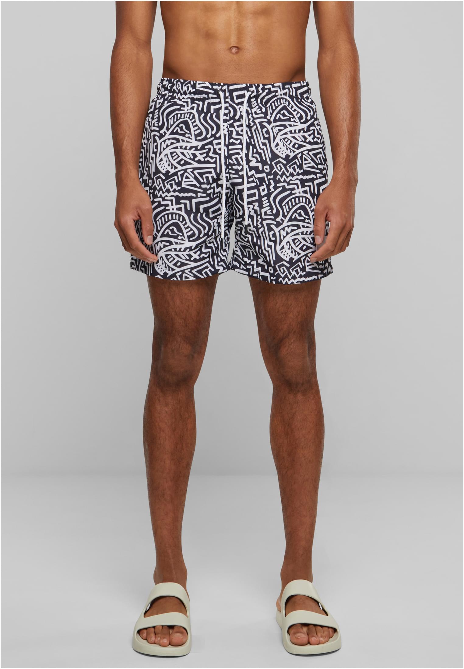 Pattern Swim Shorts Hell