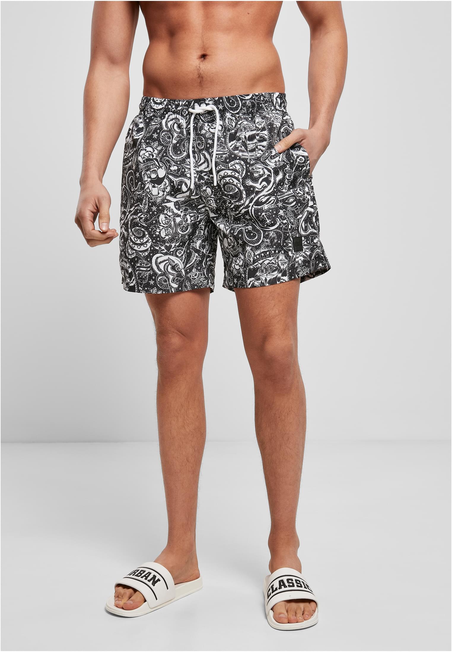 Pattern Swim Shorts Hell