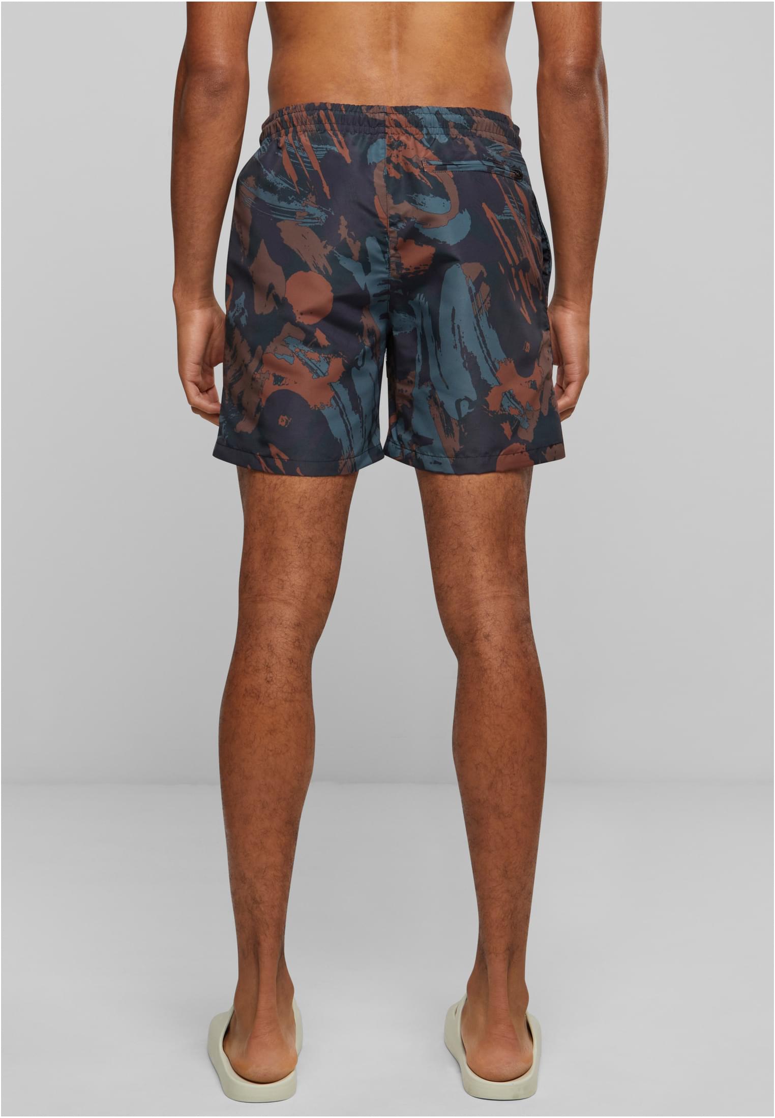 Pattern Swim Shorts Dark