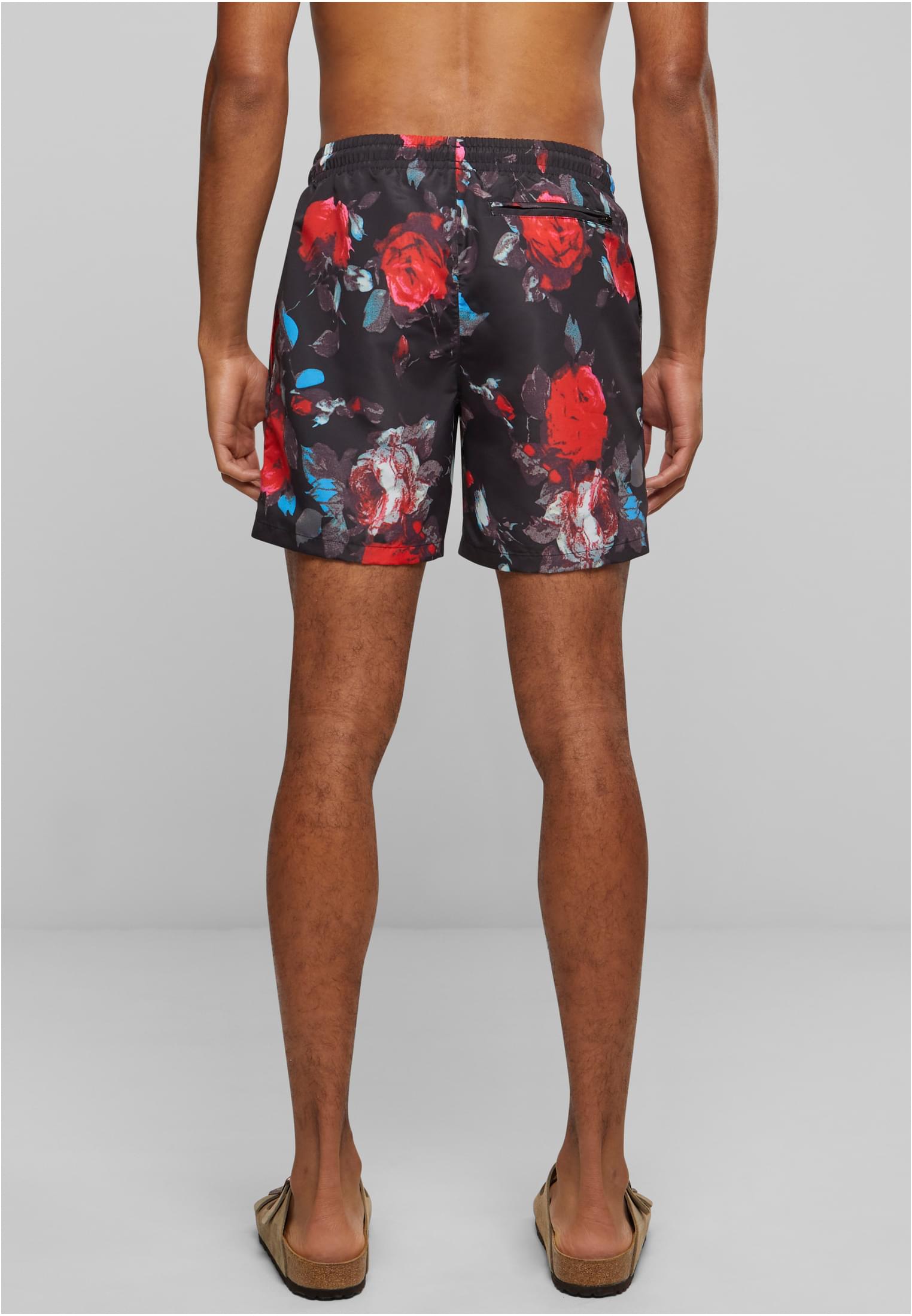 Pattern Swim Shorts Dark