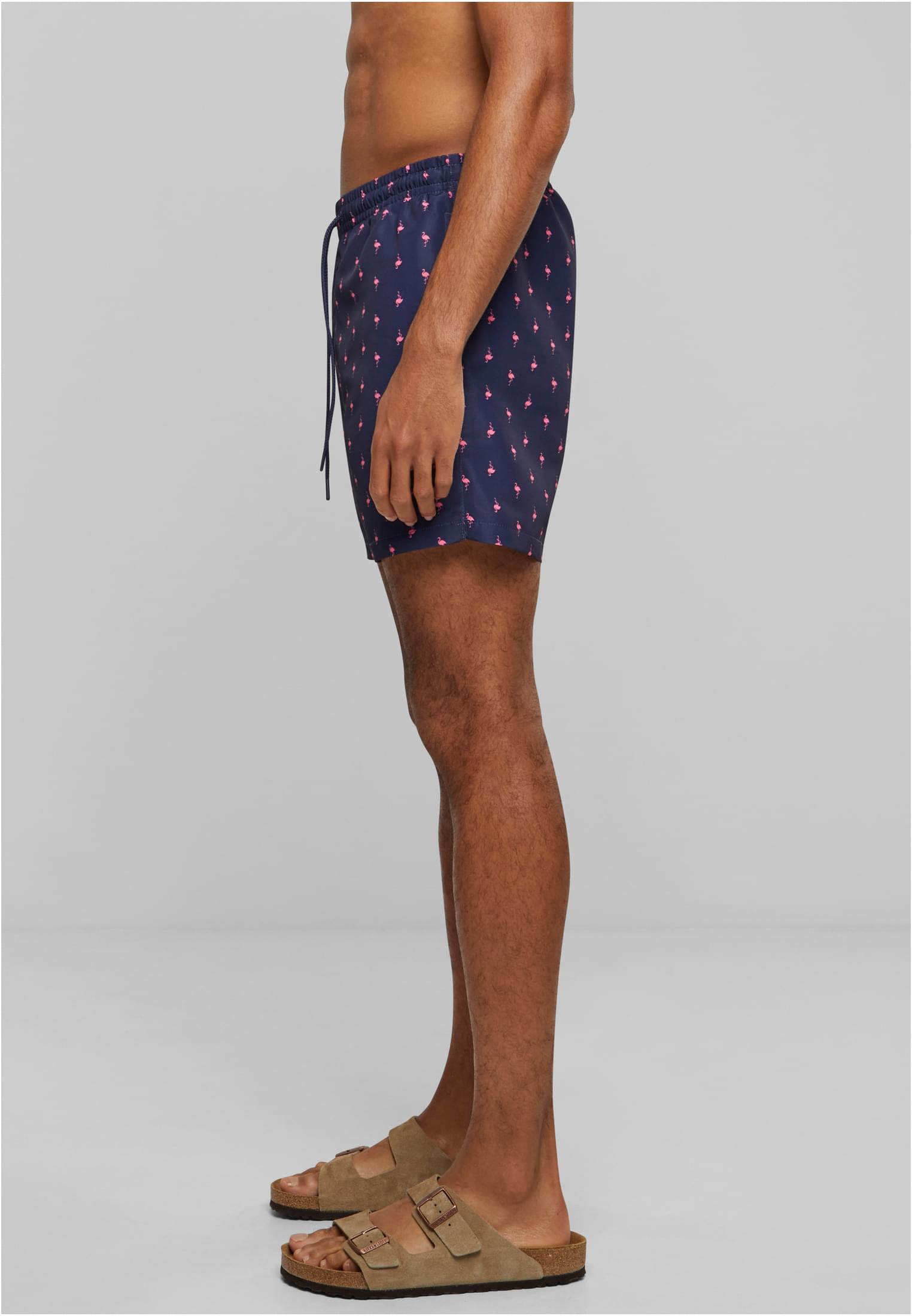 Pattern Swim Shorts Dark