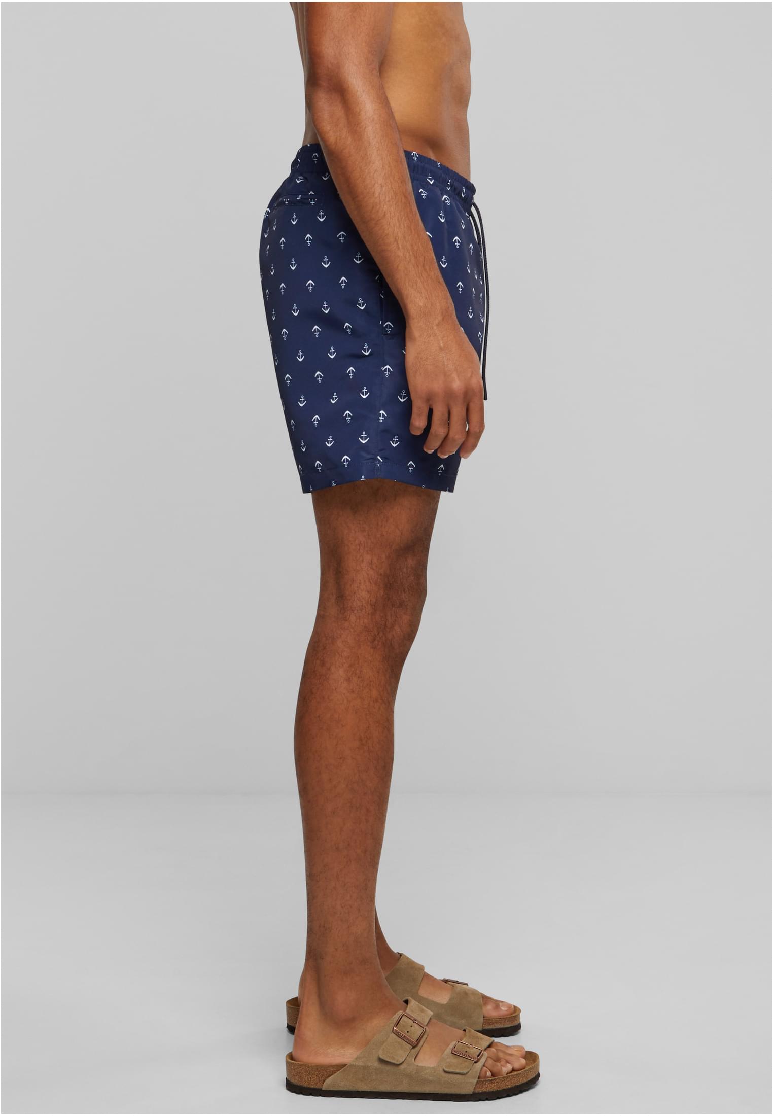 Pattern Swim Shorts Dunkel