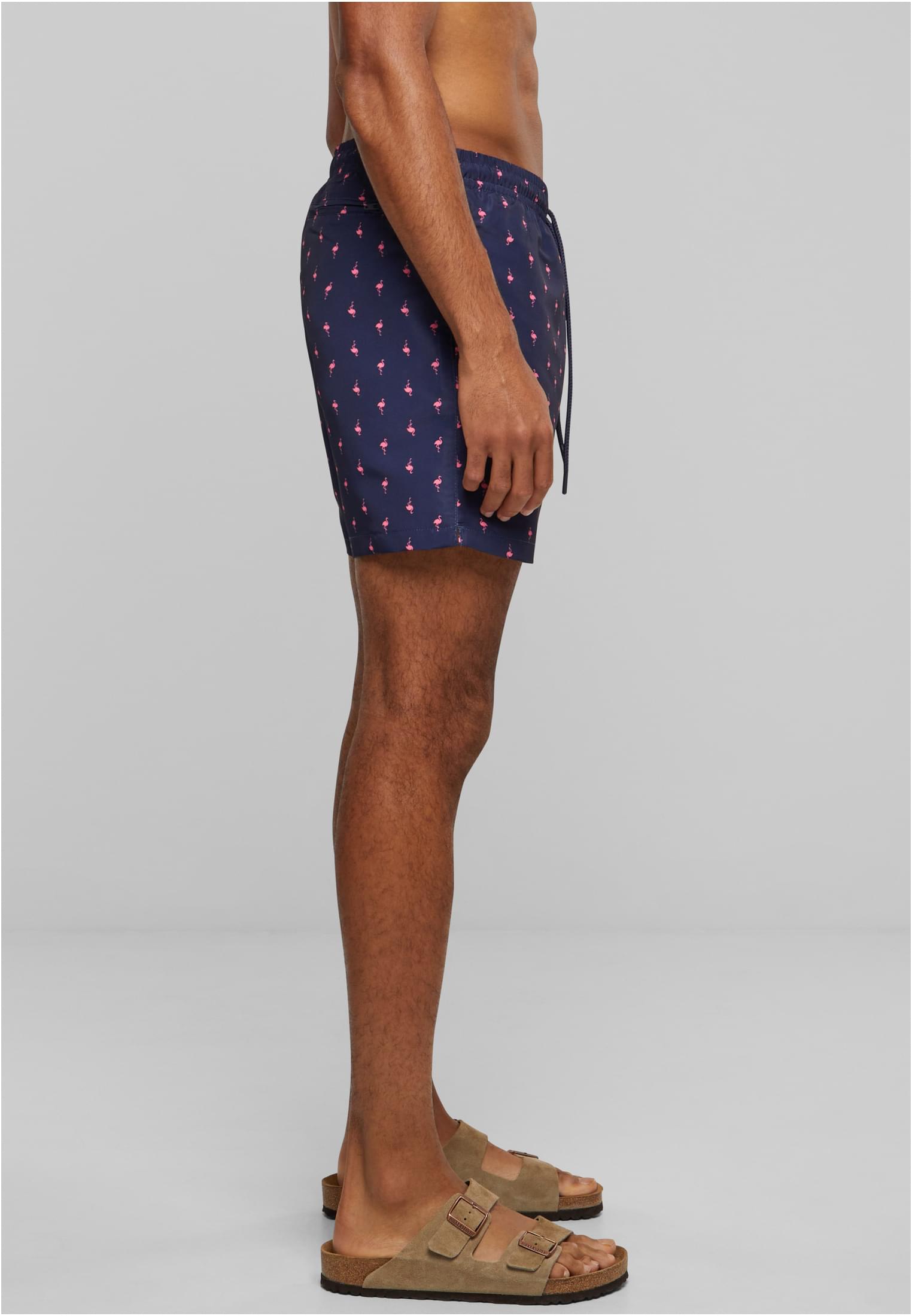 Pattern Swim Shorts Dark