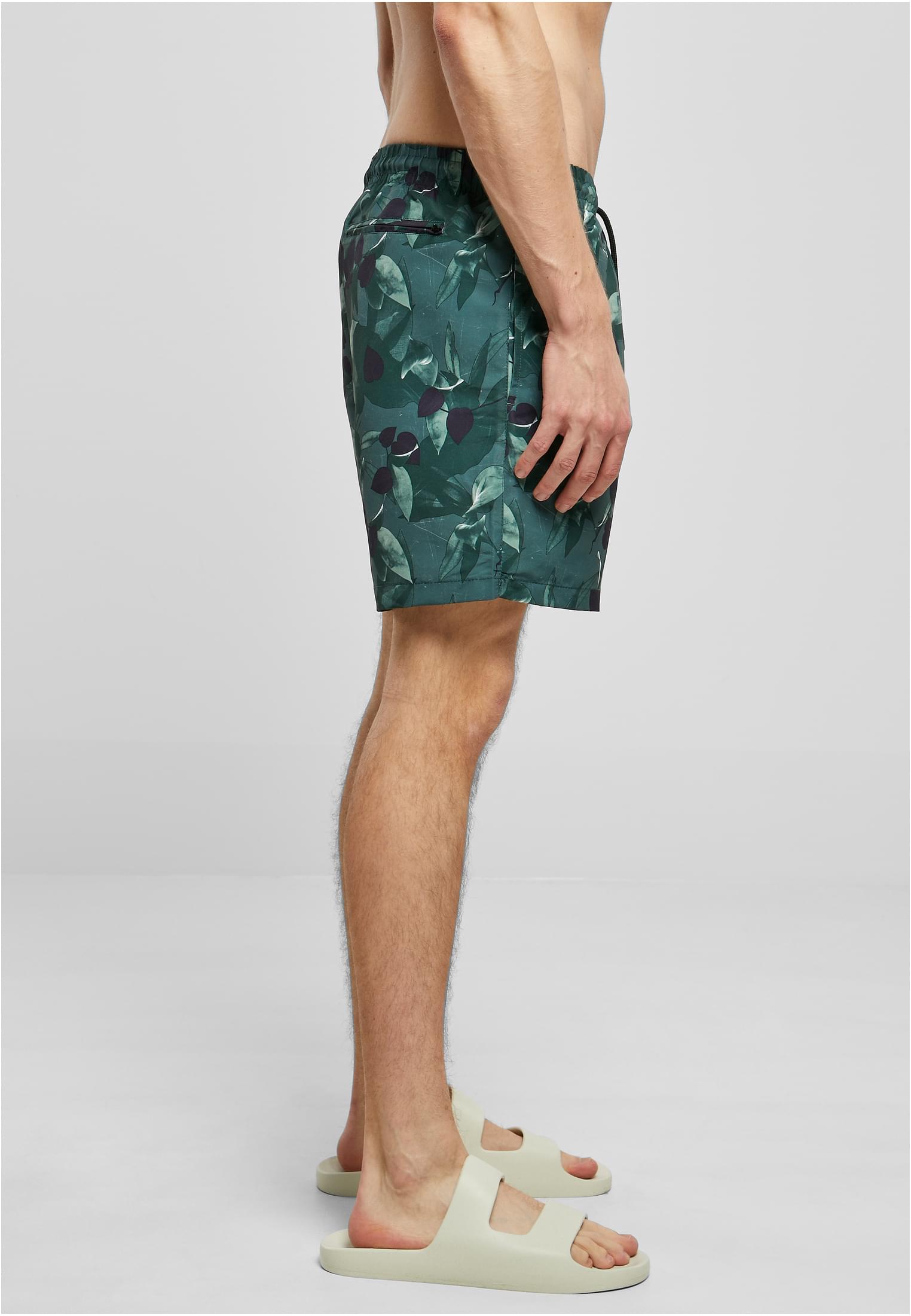 Pattern Swim Shorts Dark