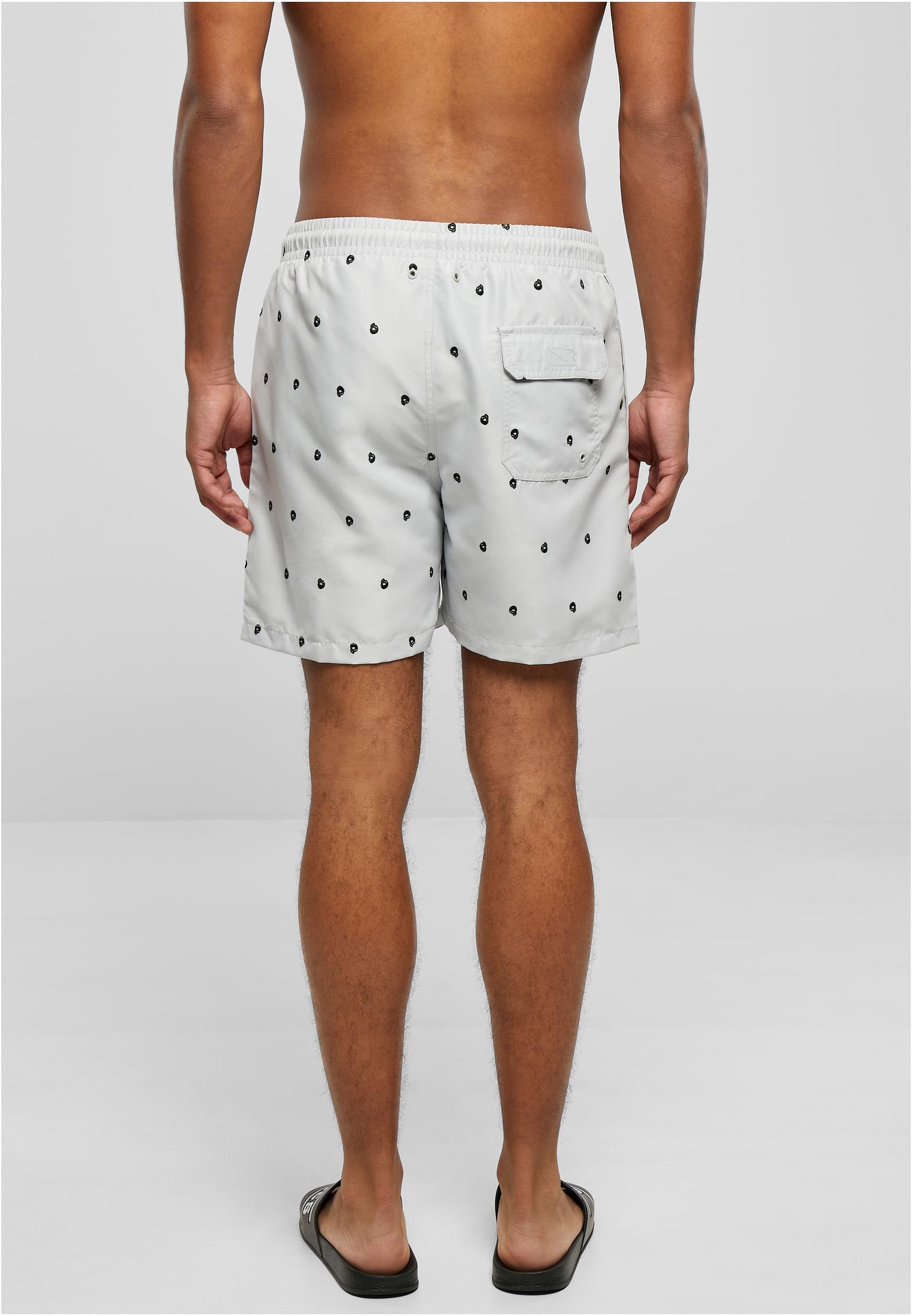 Embroidery Swim Shorts | skull/lightasphalt/black