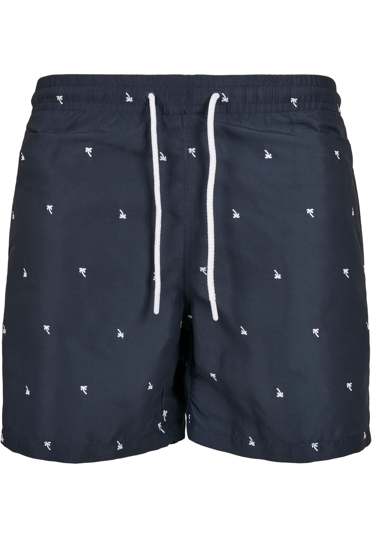 Embroidery Swim Shorts | palmtree/midnighnavy/white