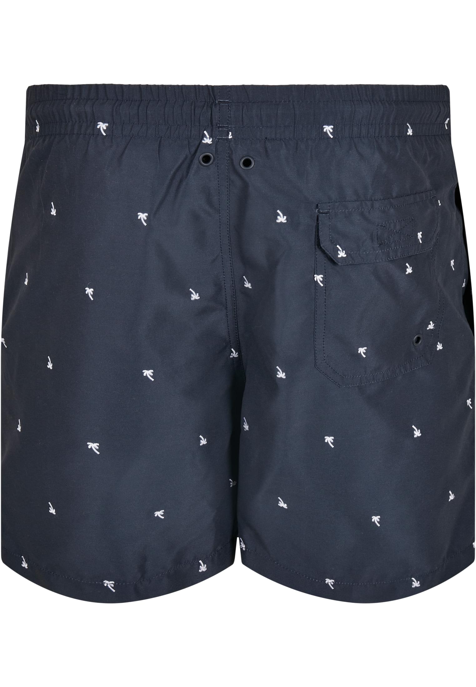 Embroidery Swim Shorts | palmtree/midnighnavy/white