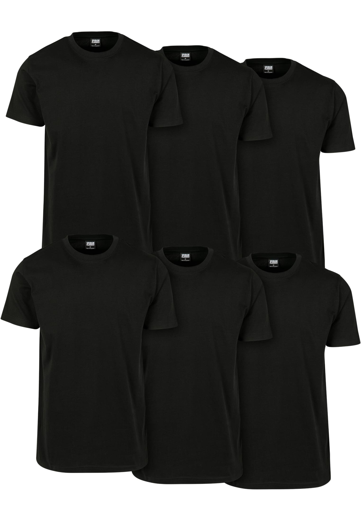 Basic Tee 6-Pack | blk/blk/blk/blk/blk/blk