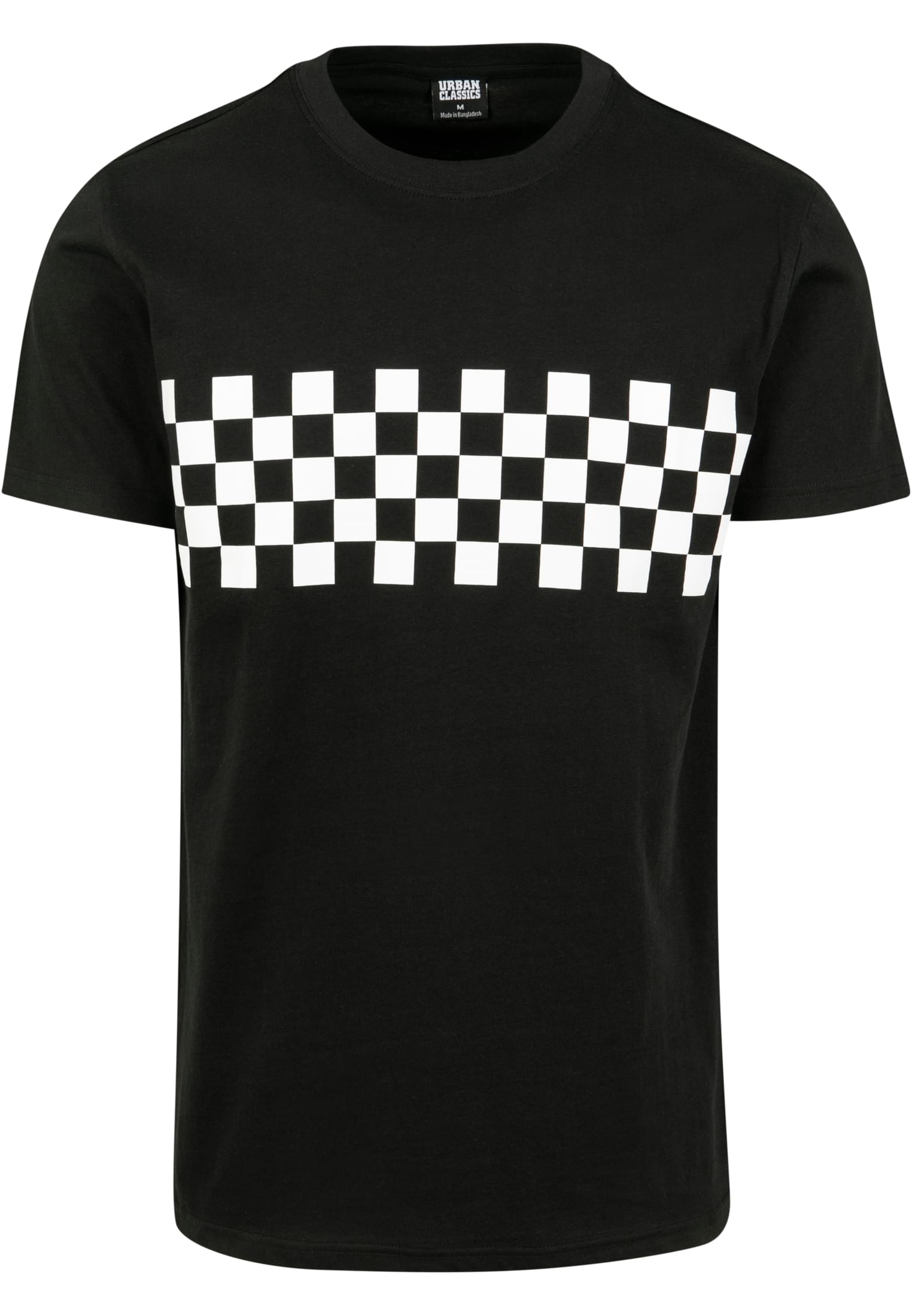 Check Panel Tee | black/white