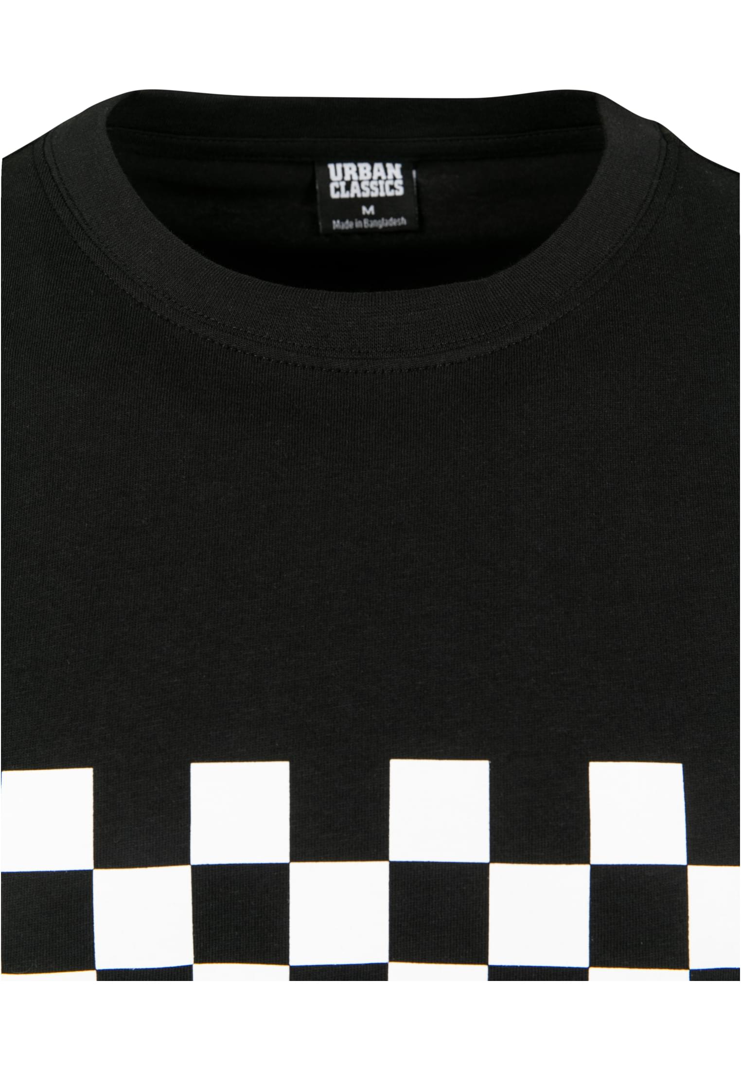 Check Panel Tee | black/white