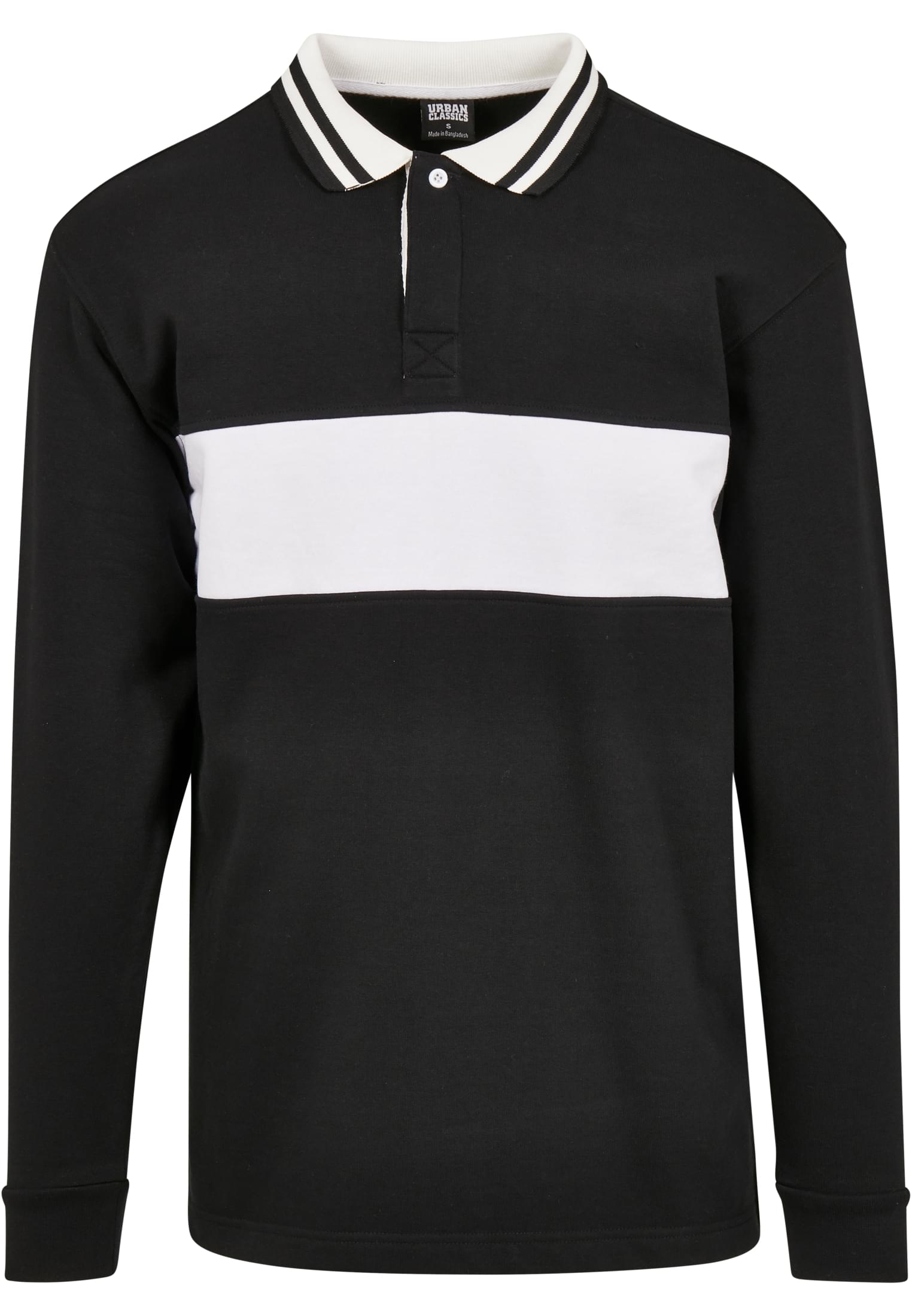 Rugby Panel Shirt | black/white