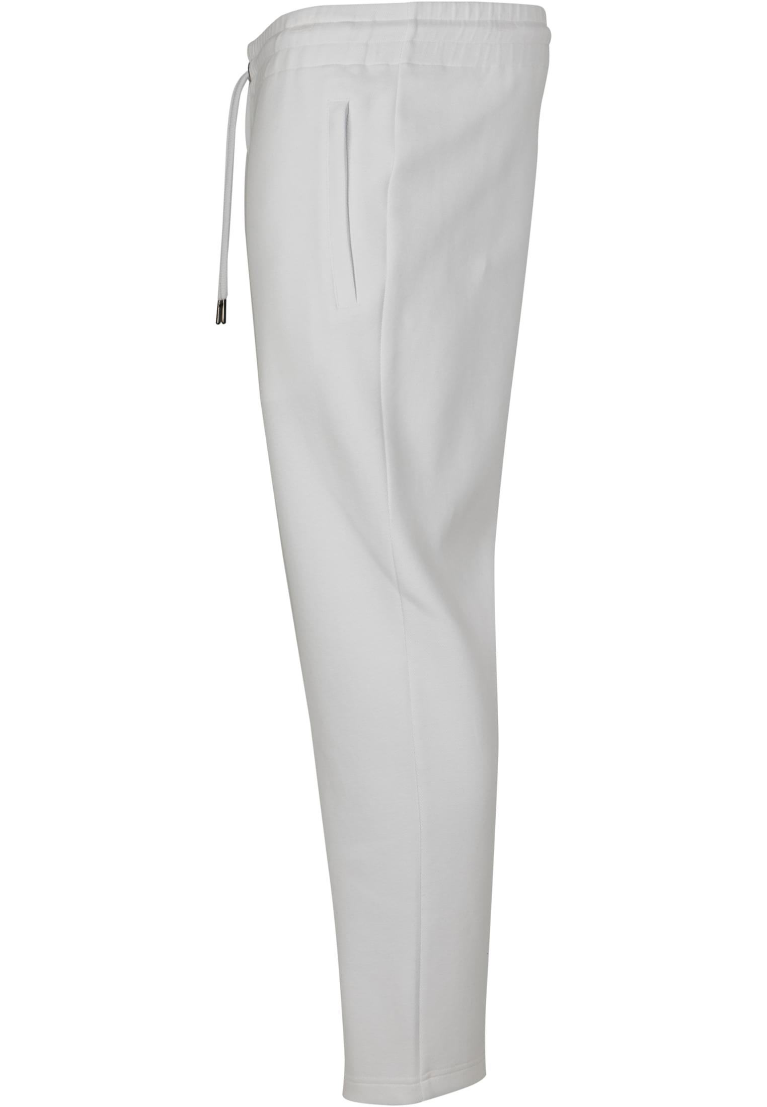 Cropped Heavy Pique Pants | white