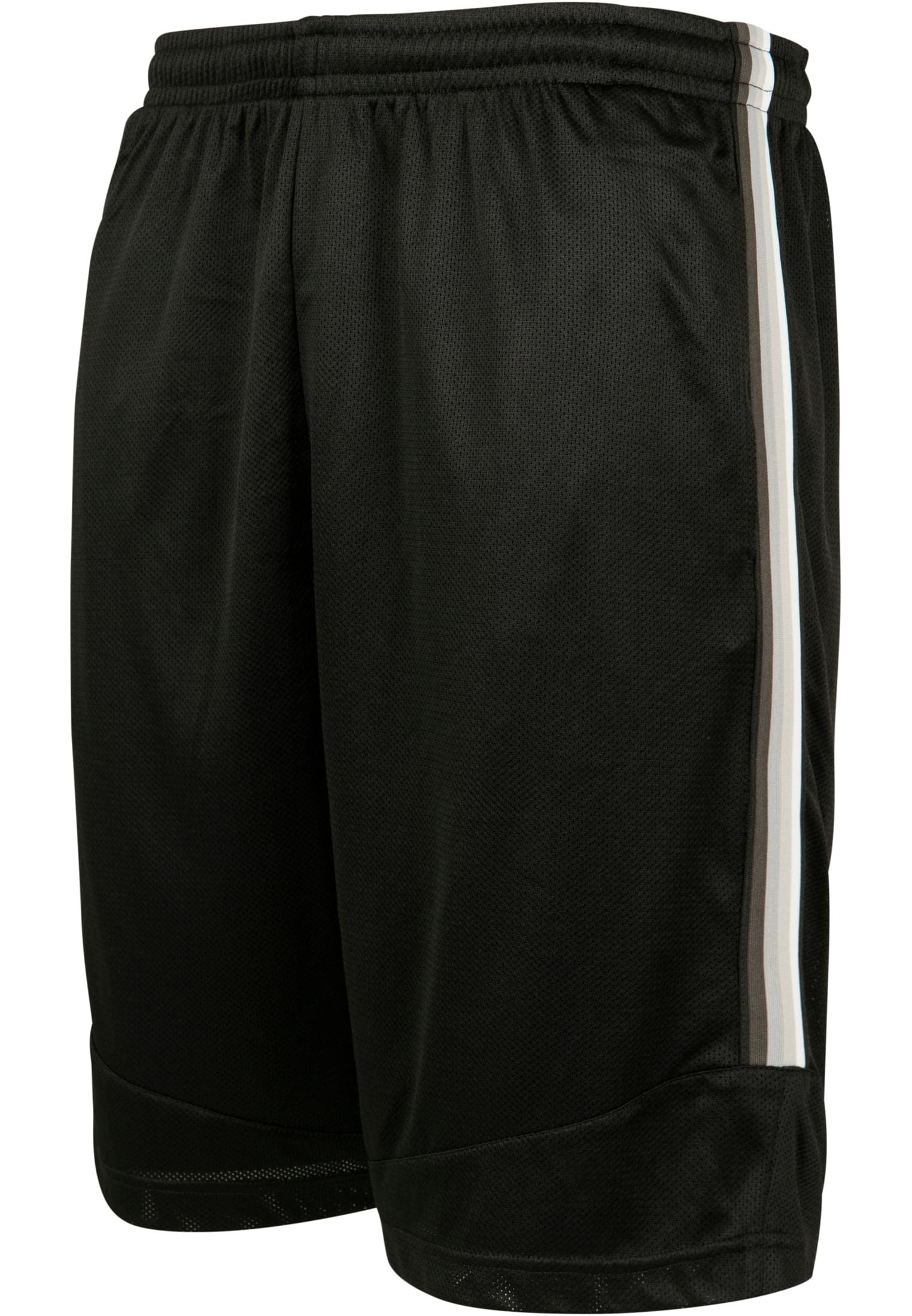 Side Taped Mesh Shorts | blk/gry