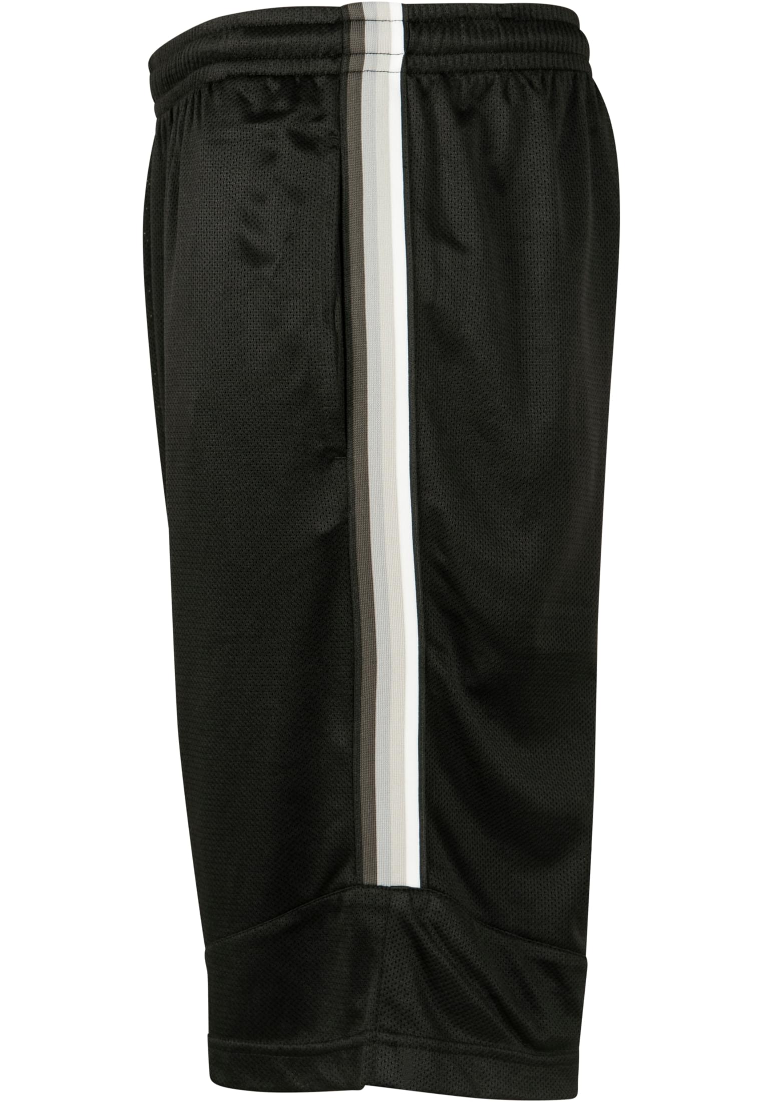 Side Taped Mesh Shorts | blk/gry