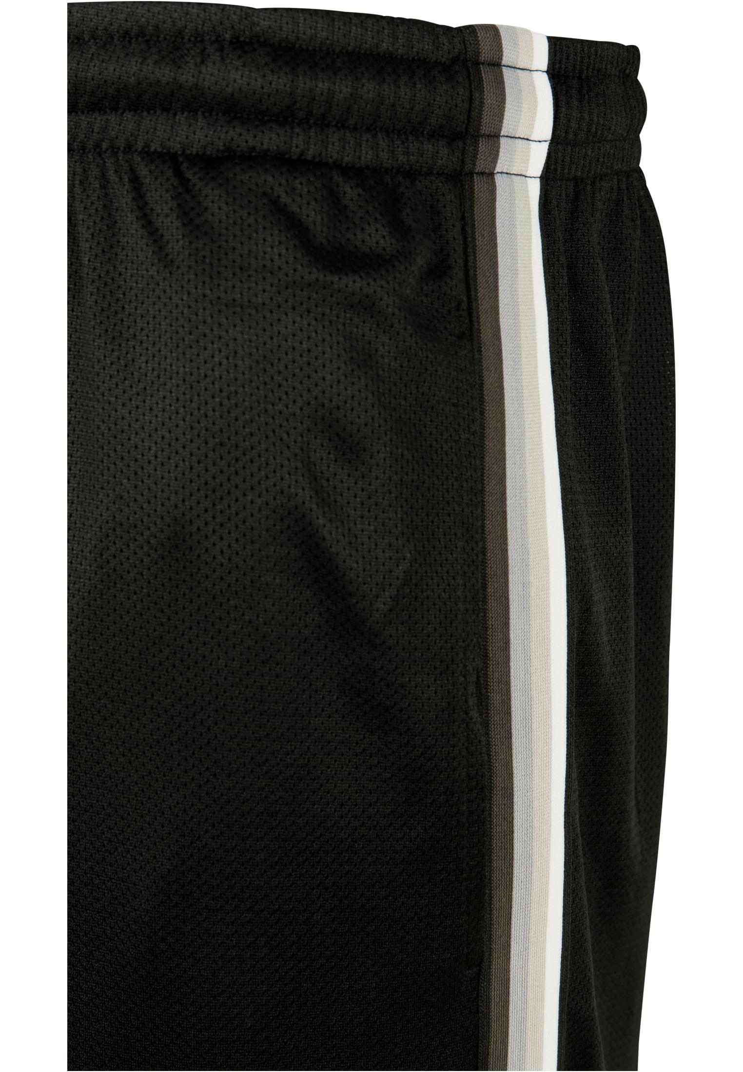 Side Taped Mesh Shorts | blk/gry