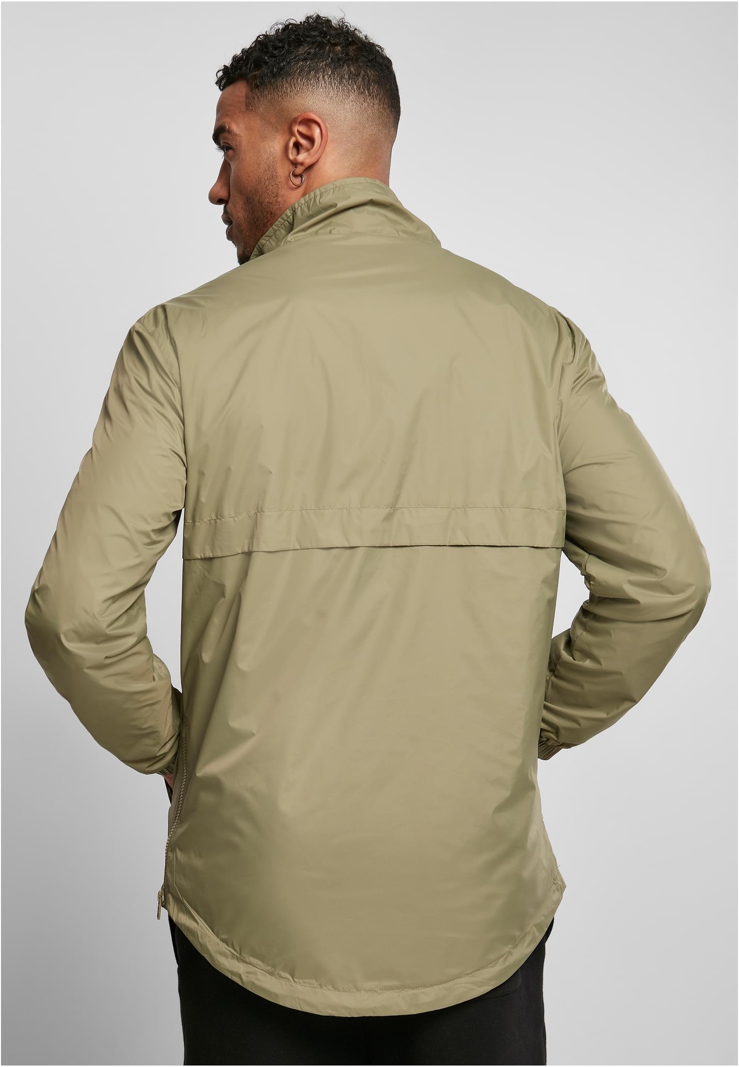 Stand Up Collar Pull Over Jacket | khaki