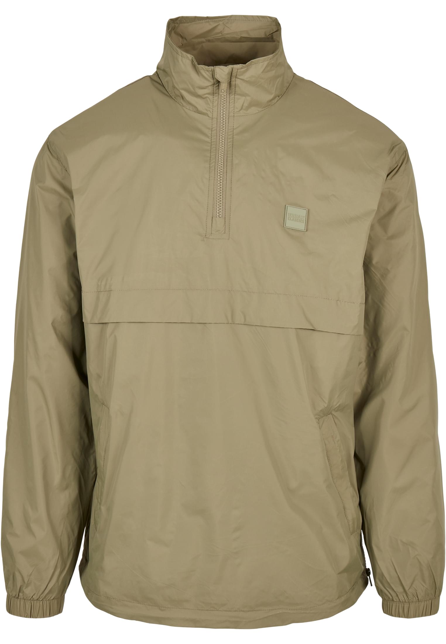 Stand Up Collar Pull Over Jacket | khaki