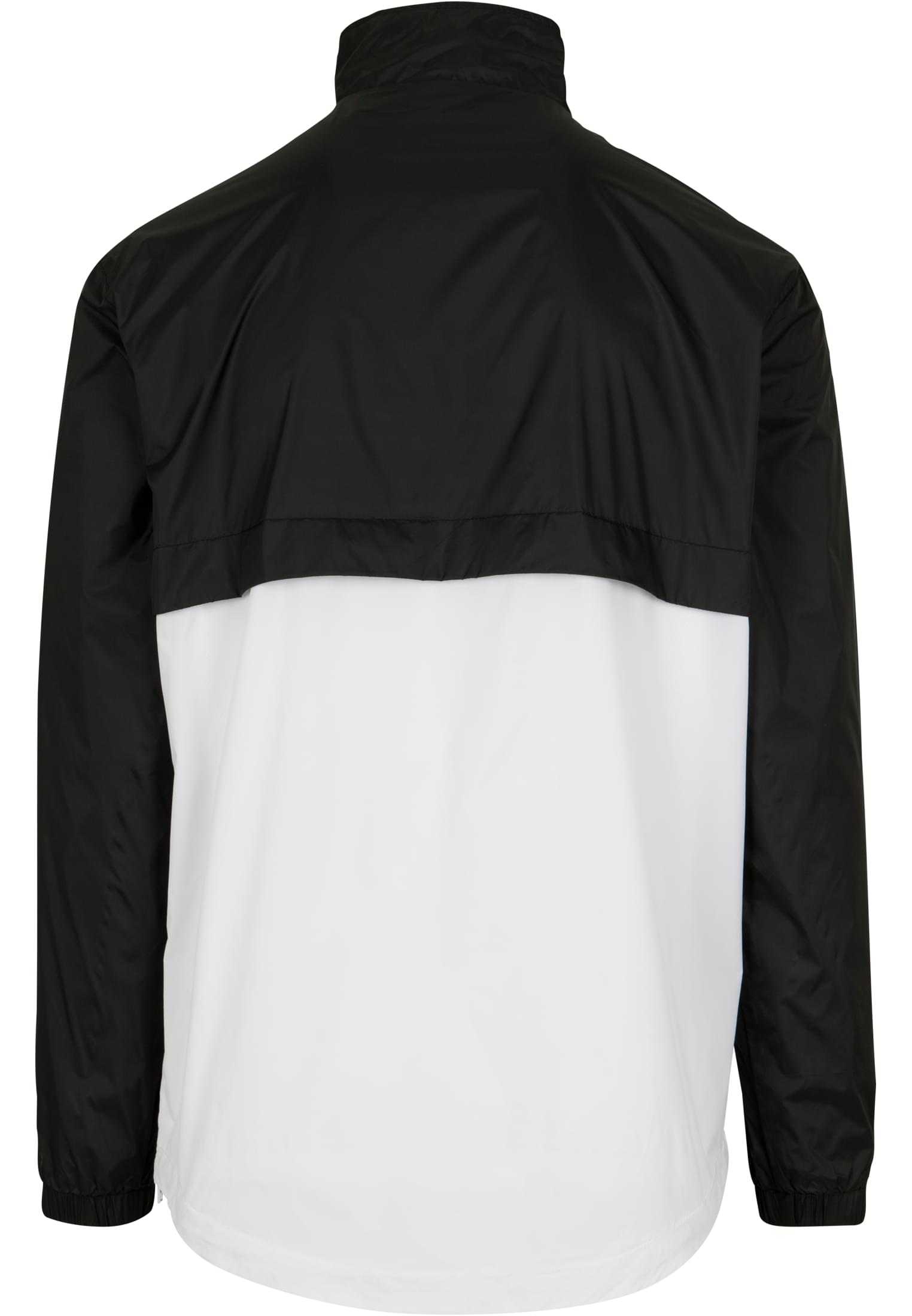 Stand Up Collar Pull Over Jacket | blk/wht