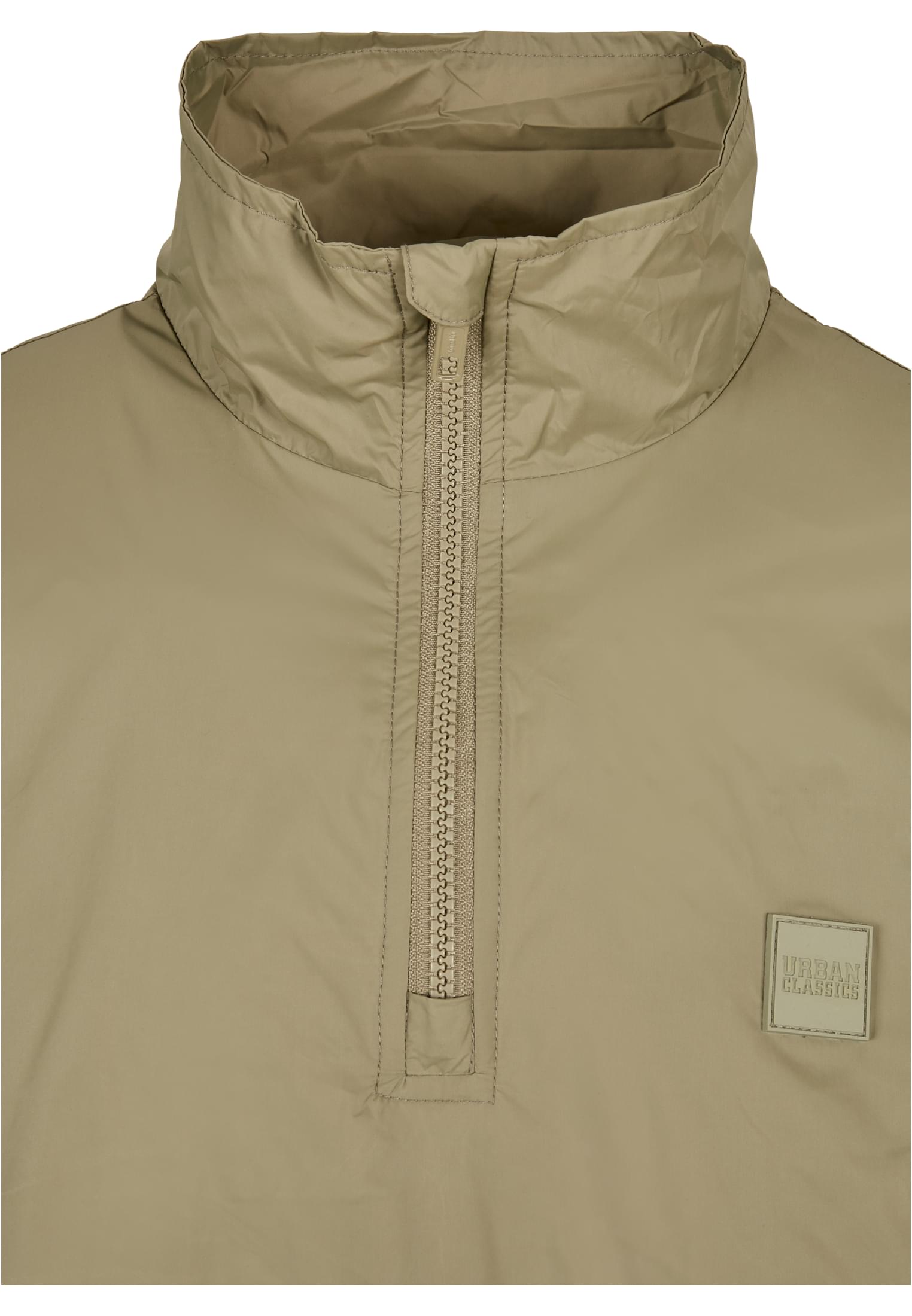 Stand Up Collar Pull Over Jacket | khaki