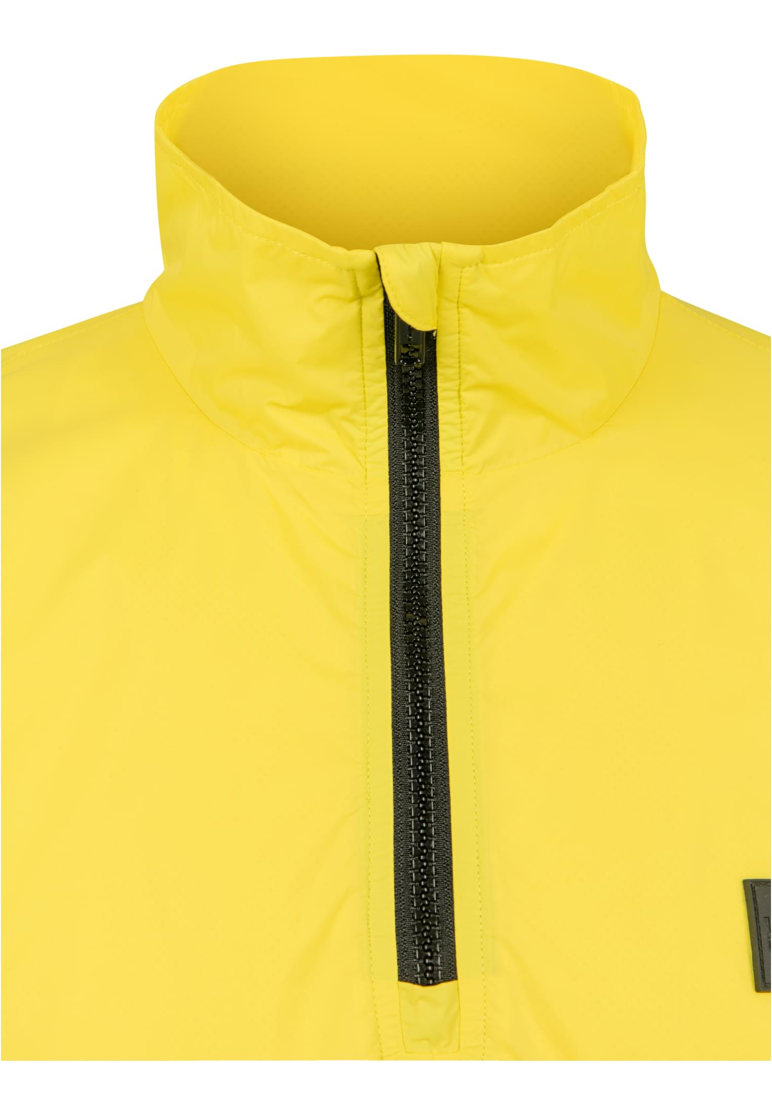 Stand Up Collar Pull Over Jacket | brightyellow/blk