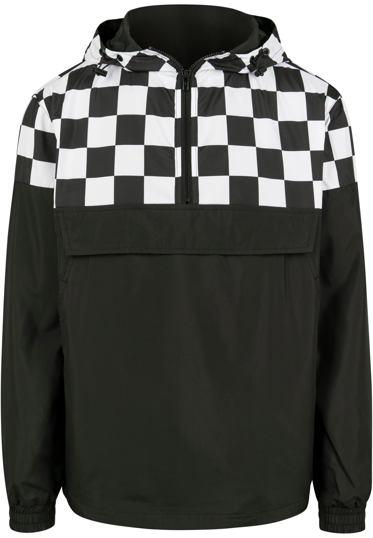 Check Pull Over Jacket | blk/chess