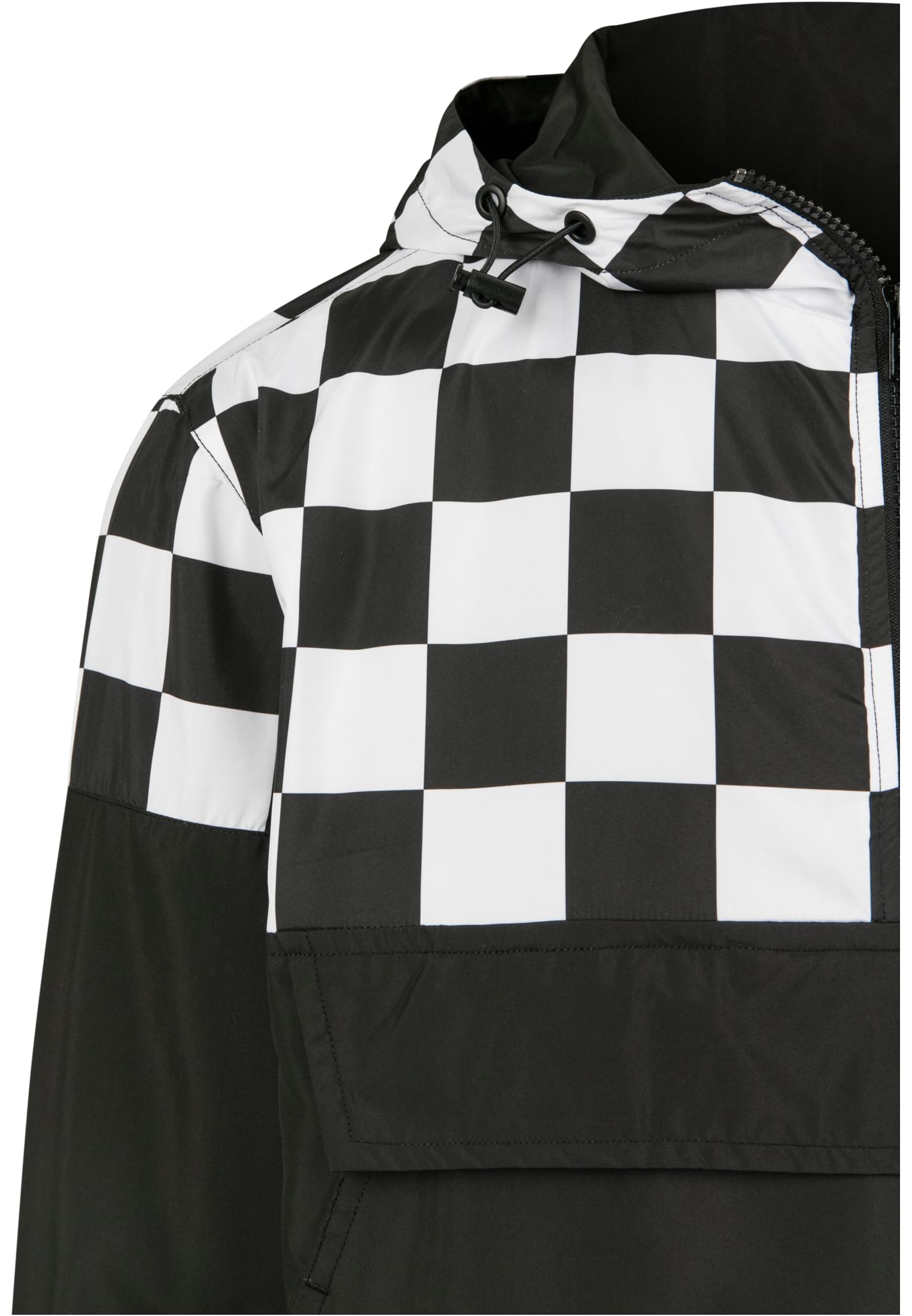 Check Pull Over Jacket | blk/chess