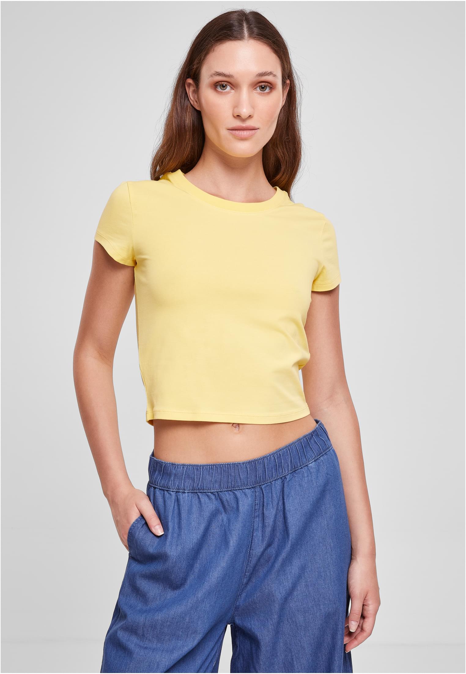 Ladies Stretch Jersey Cropped Tee | vintagesun