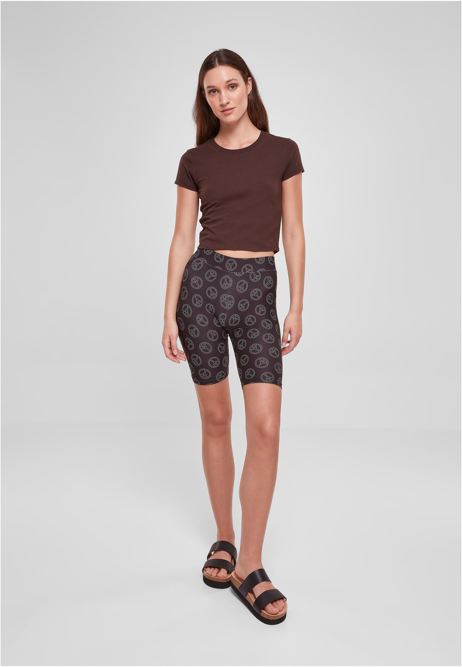 Ladies Stretch Jersey Cropped Tee | brown