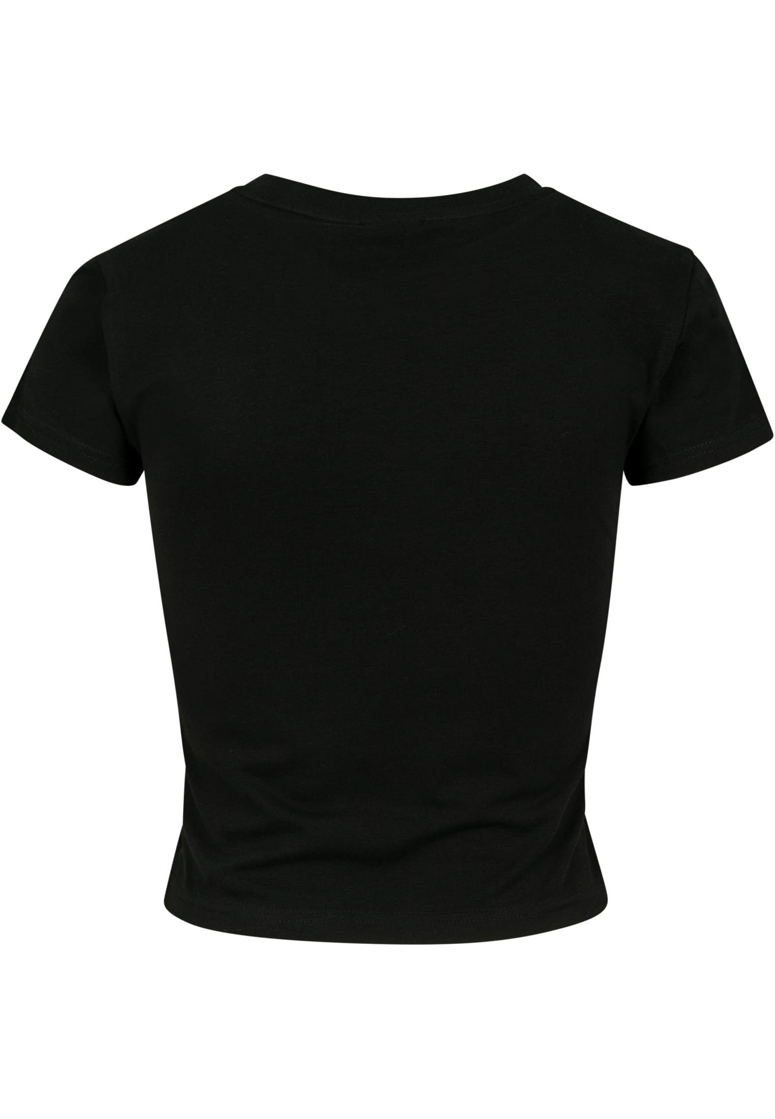 Ladies Stretch Jersey Cropped Tee | black