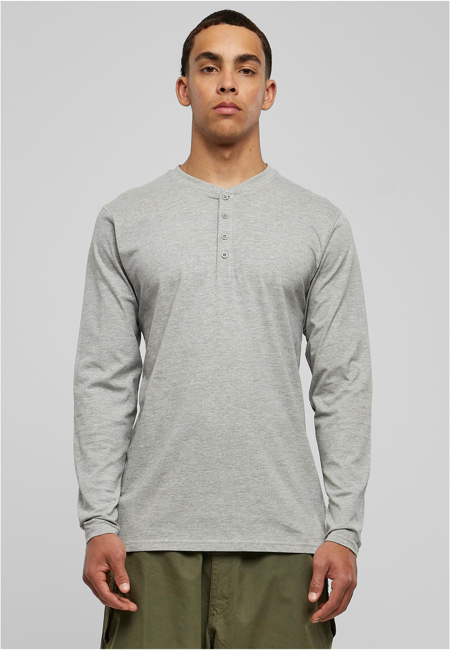 Basic Henley L/S Tee | grey