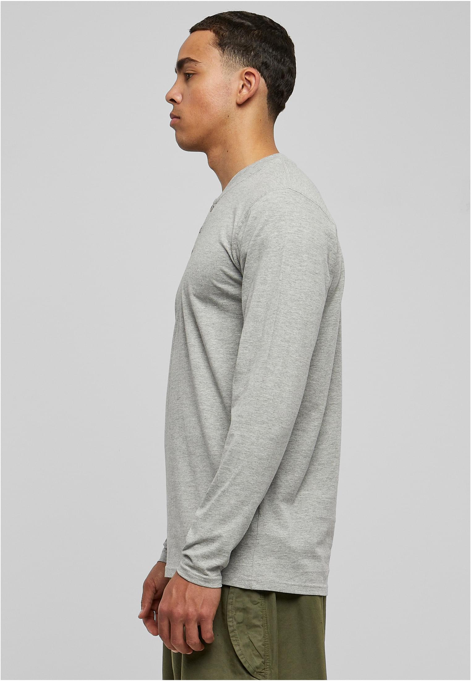 Basic Henley L/S Tee | grey