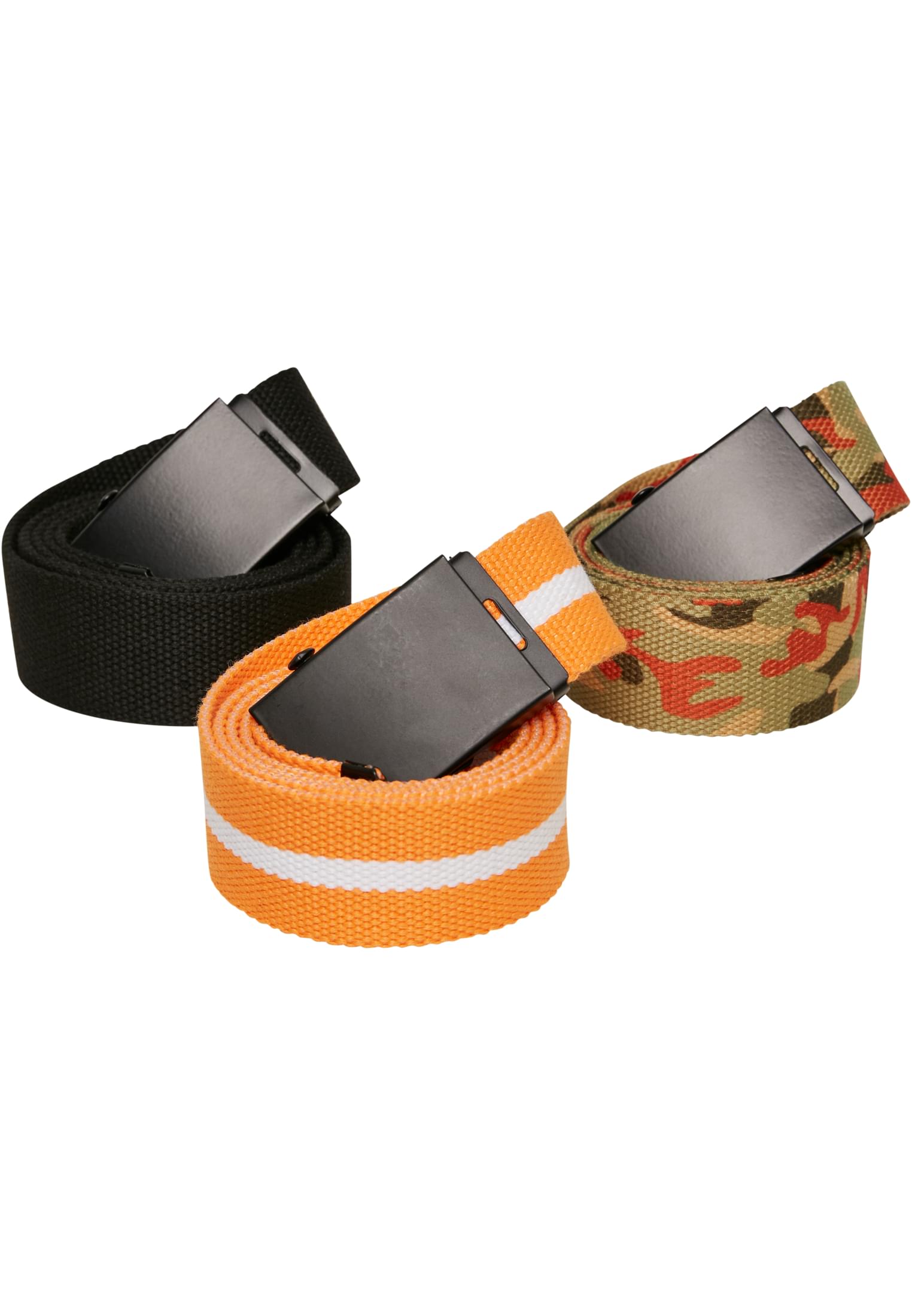 Belts Trio | blk/blk+or.camo/blk+or.wht/blk