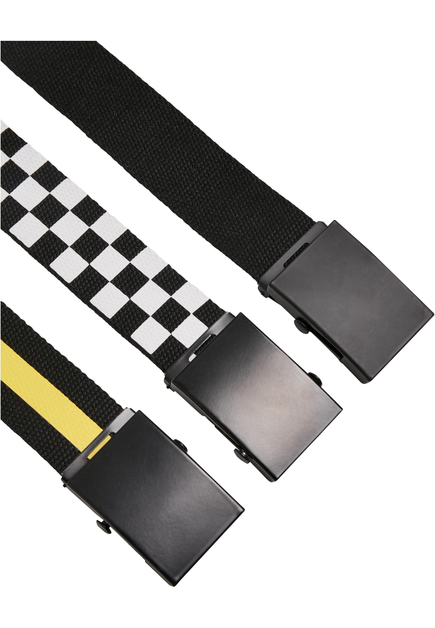 Belts Trio | black/white/yellow