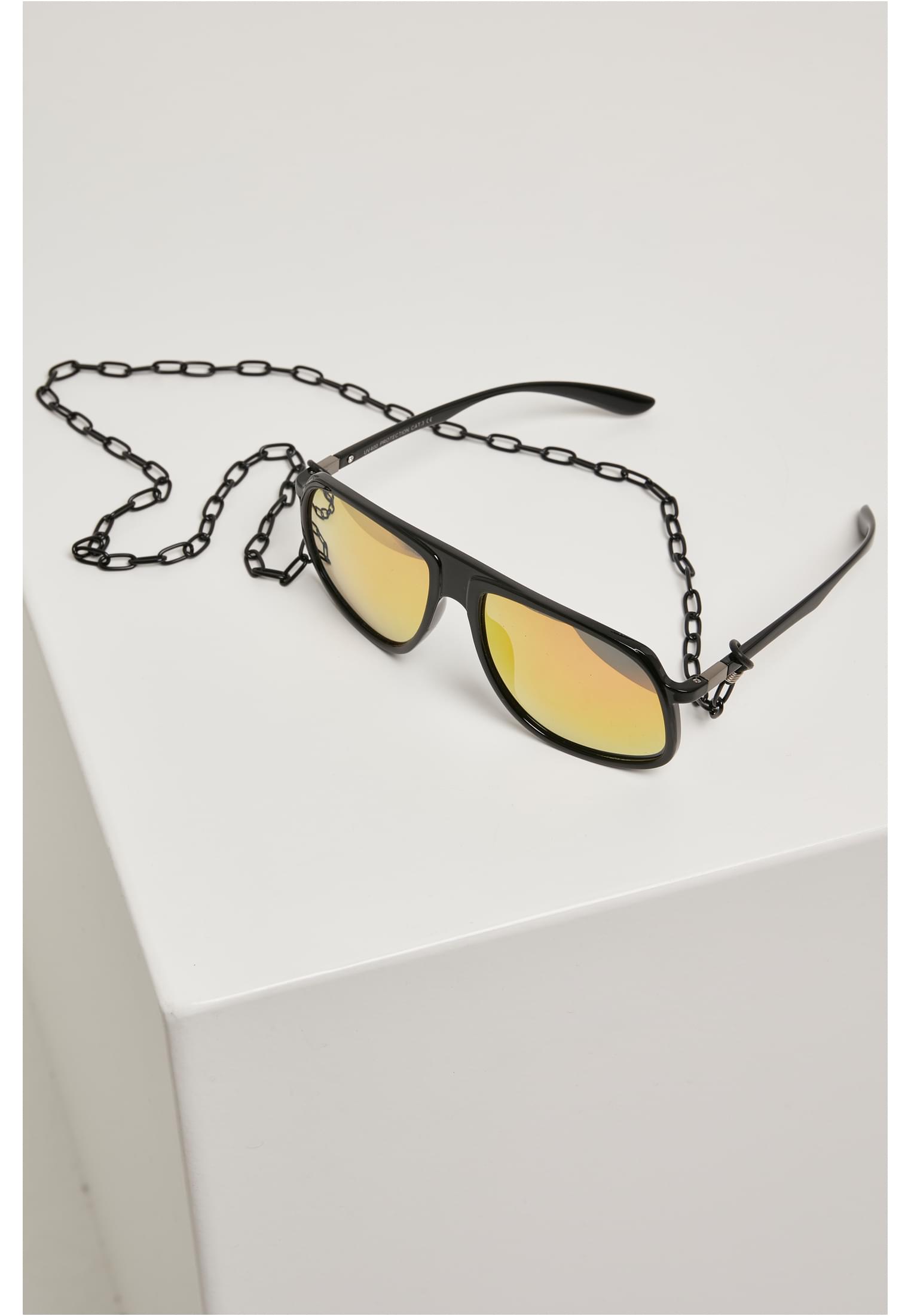 107 Chain Sunglasses Retro | blk/yellow