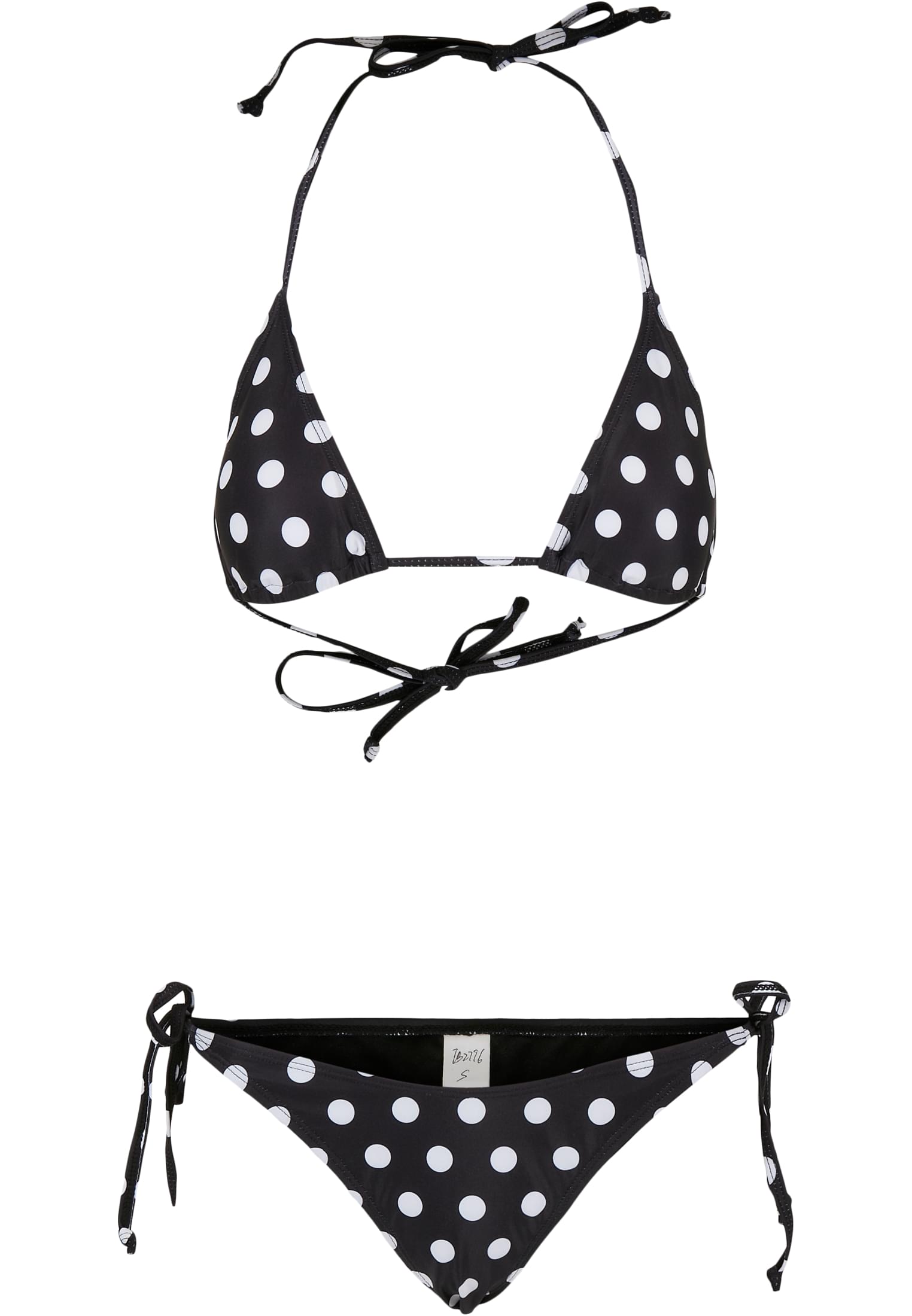 Ladies Pattern Bikini | polkadots black