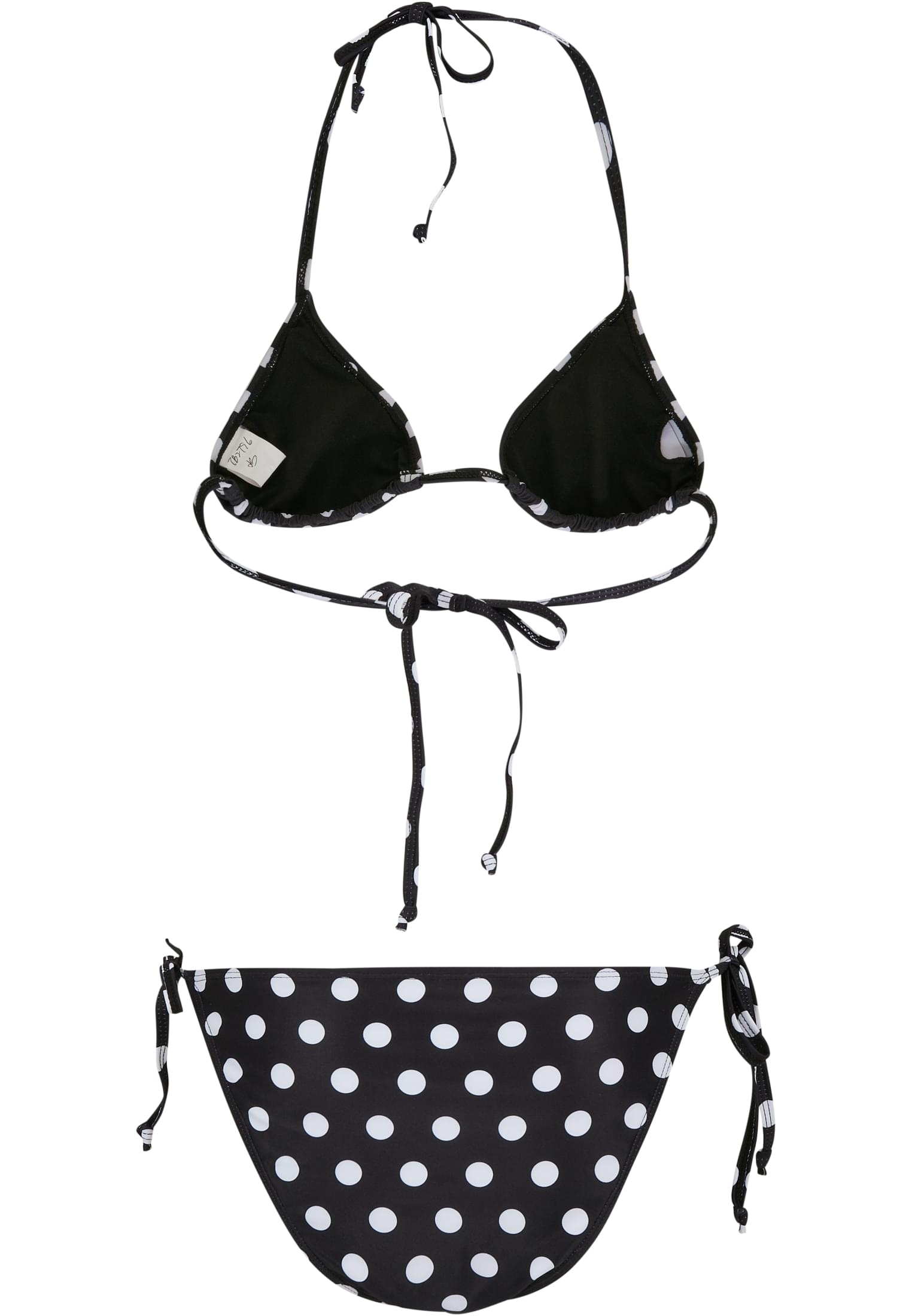 Ladies Pattern Bikini | polkadots black