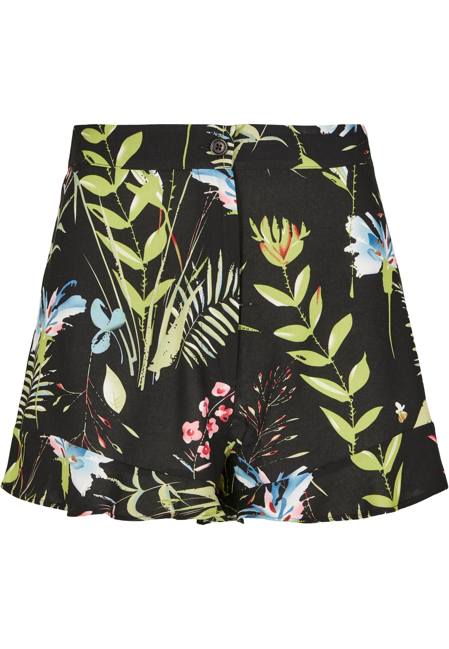 Ladies Resort Shorts | black flower