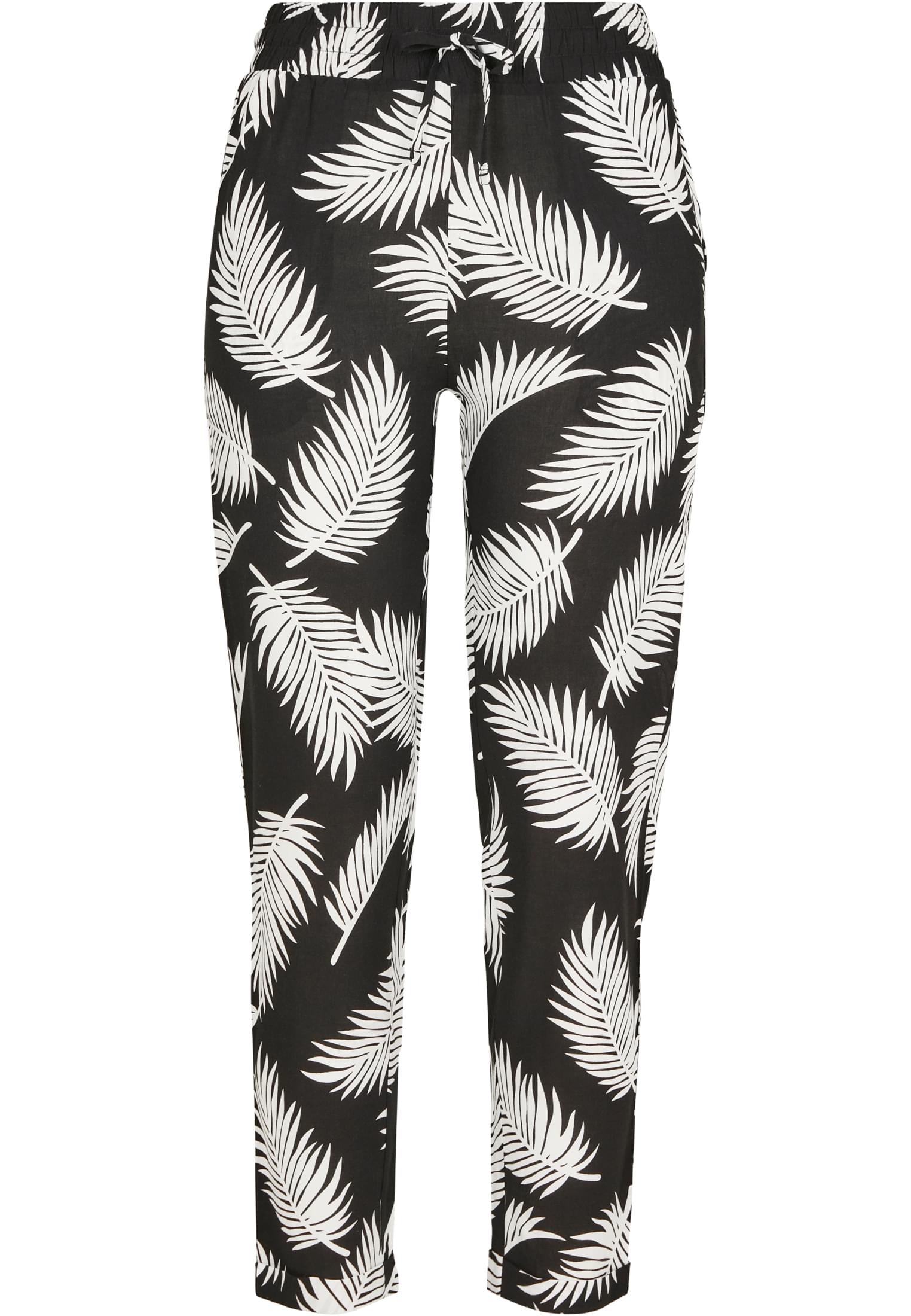 Ladies Elastic Waist AOP Pants | frond