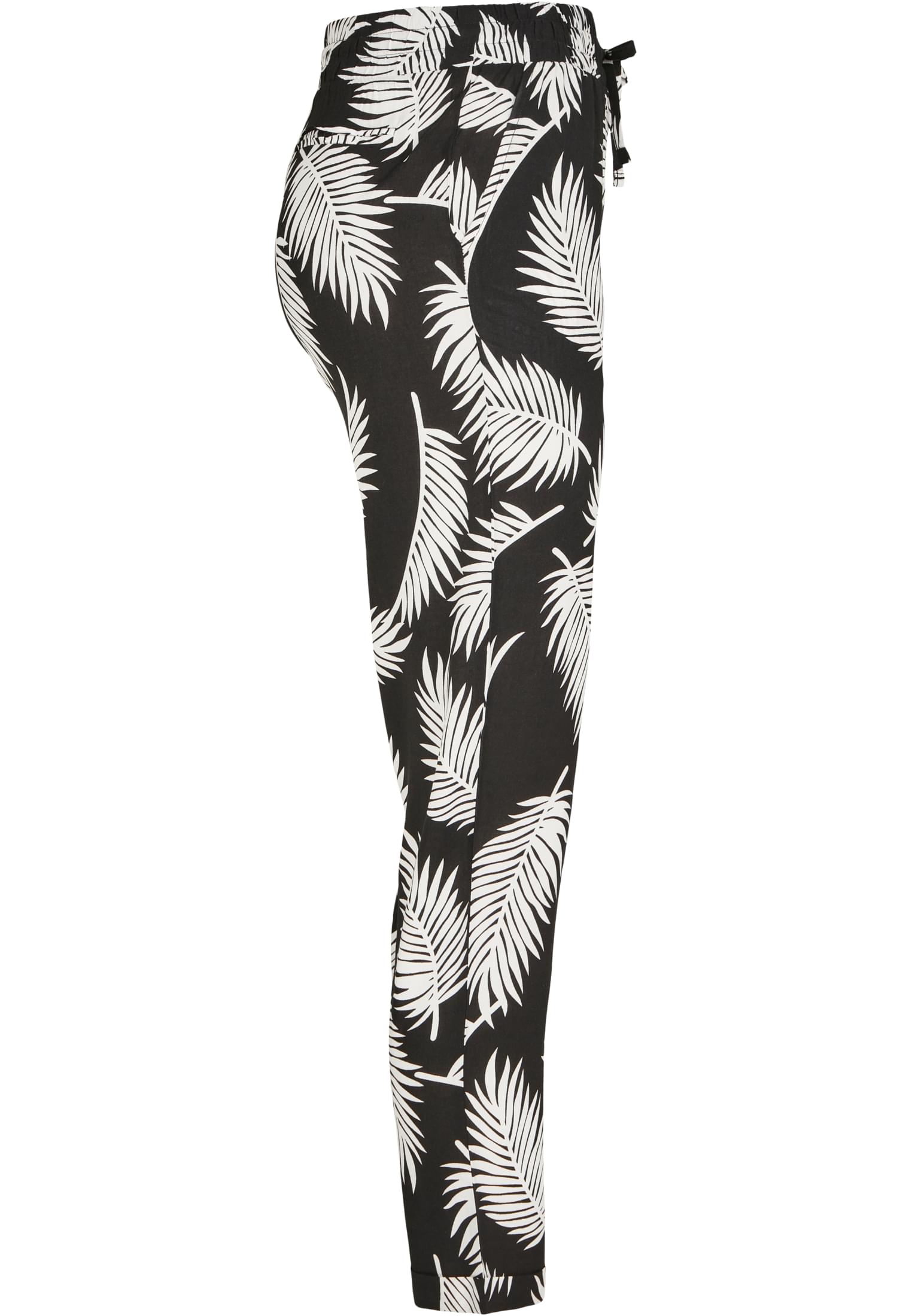 Ladies Elastic Waist AOP Pants | frond