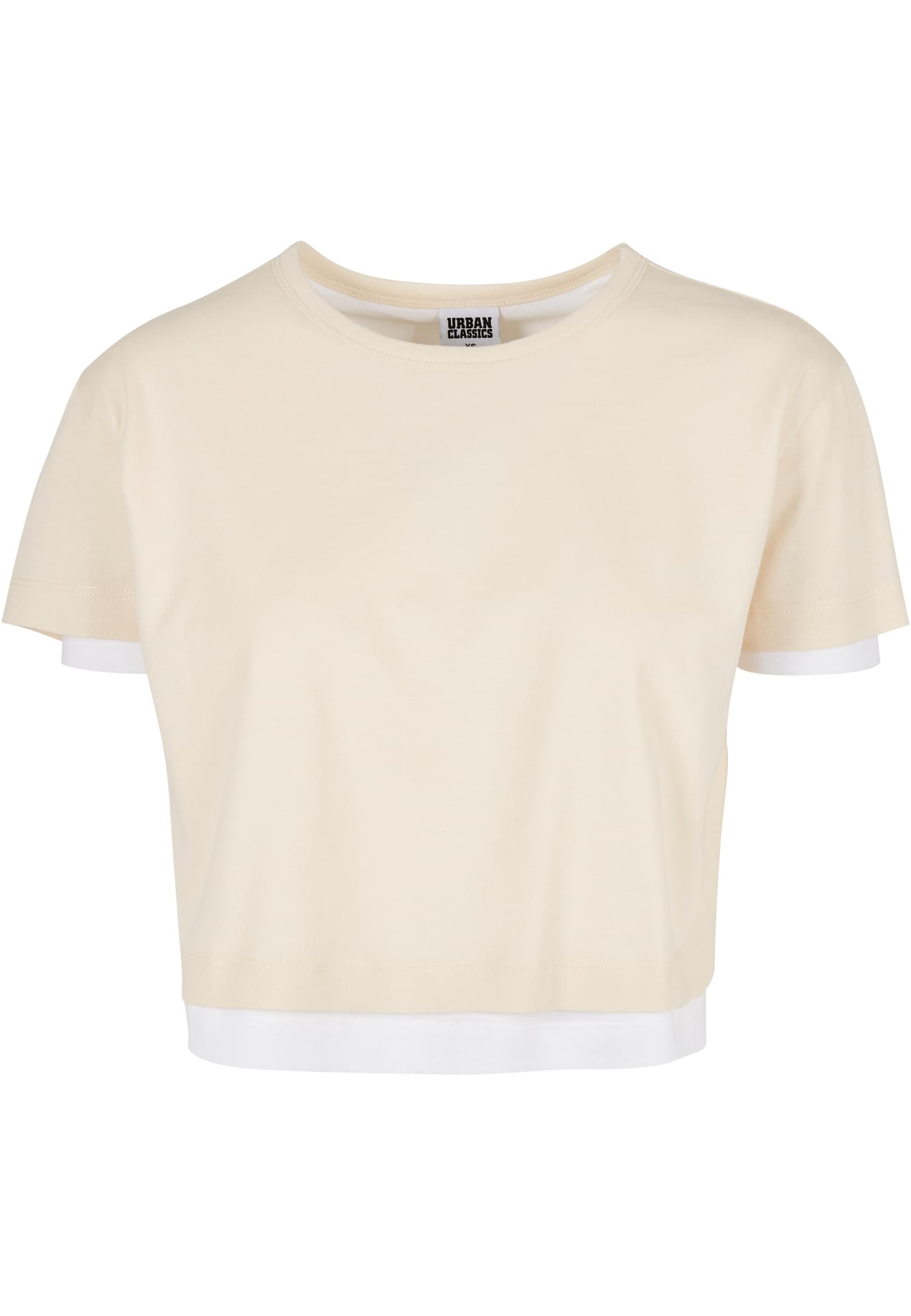 Ladies Full Double Layered Tee | whitesand/white