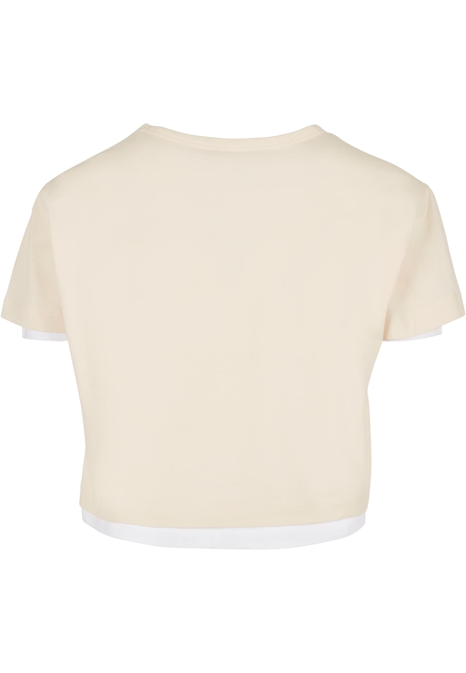 Ladies Full Double Layered Tee | whitesand/white