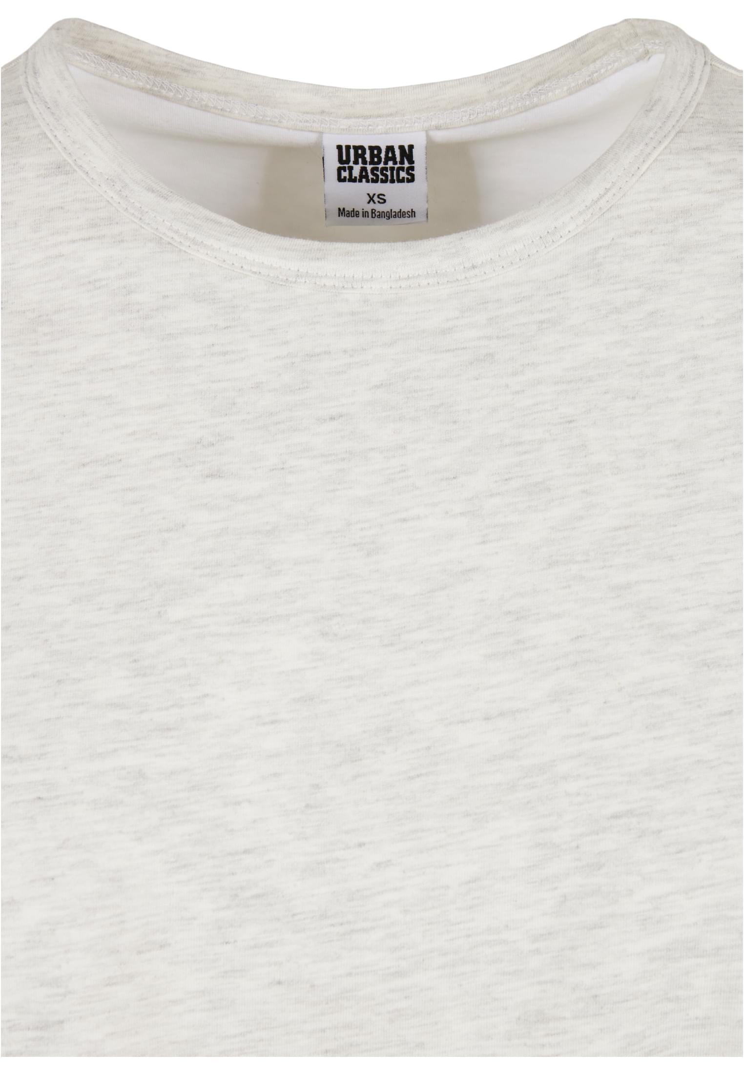 Ladies Full Double Layered Tee | lightgrey/white