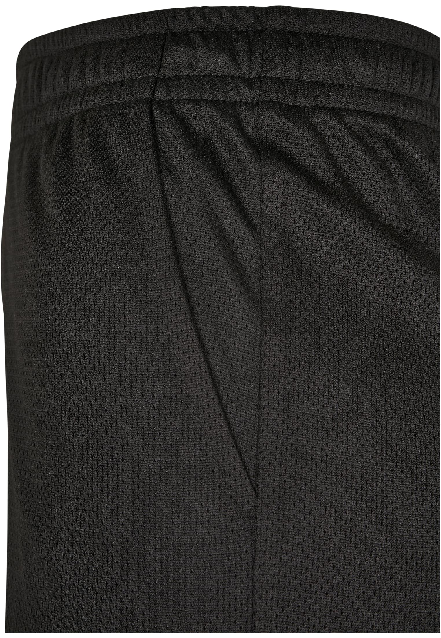 Ladies Stripes Mesh Hot Pants | black