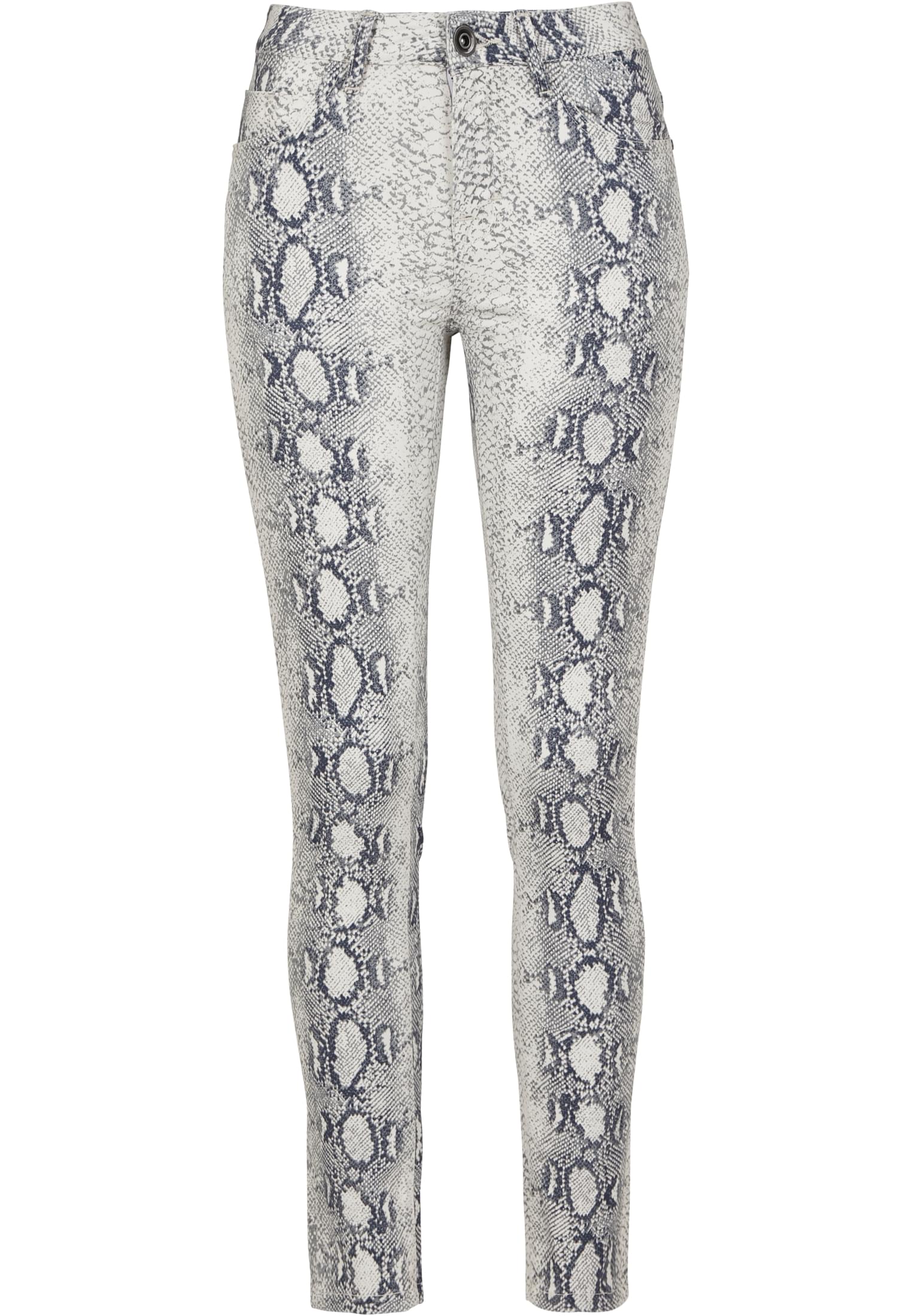 Ladies Animal Stretch Twill Skinny Pants | offwhite snake